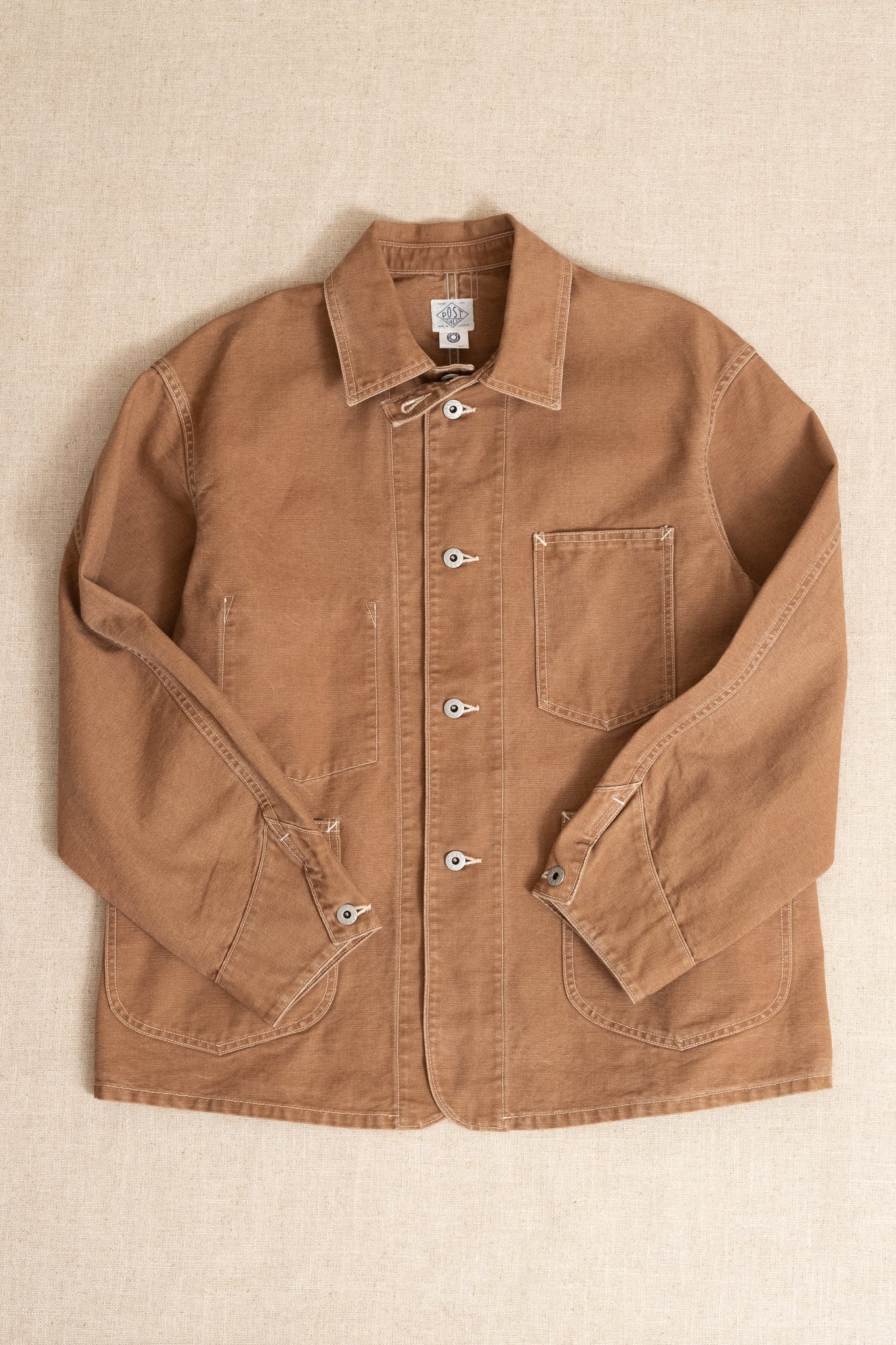 Post.46 Jacket Pigment Dyed Canvas - Washed Brown
