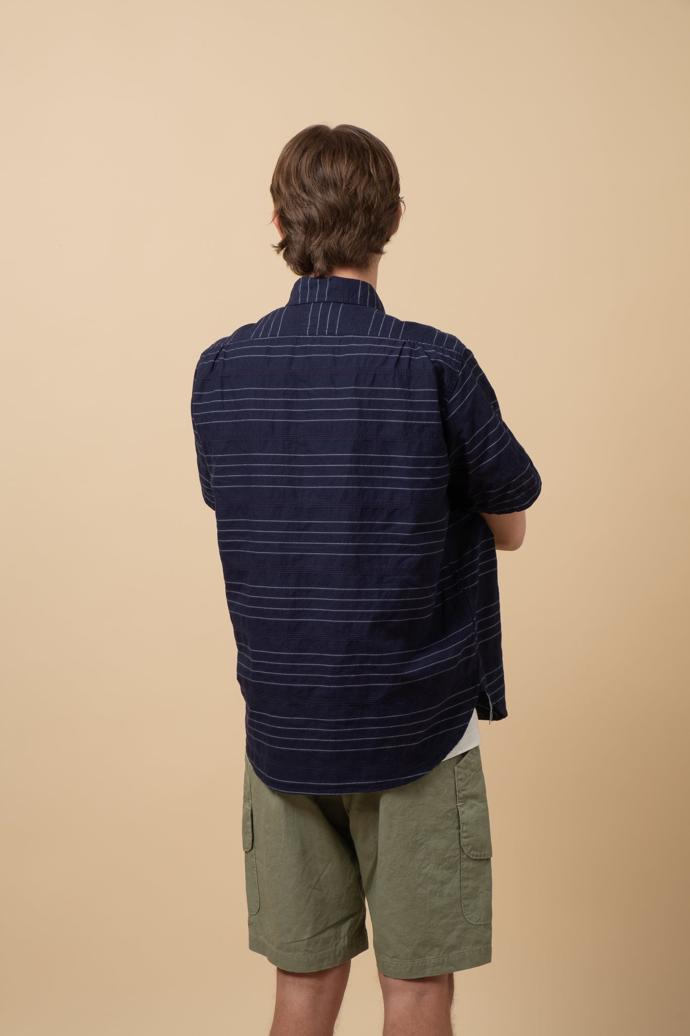 Pullover Shirt - Indigo Stripe