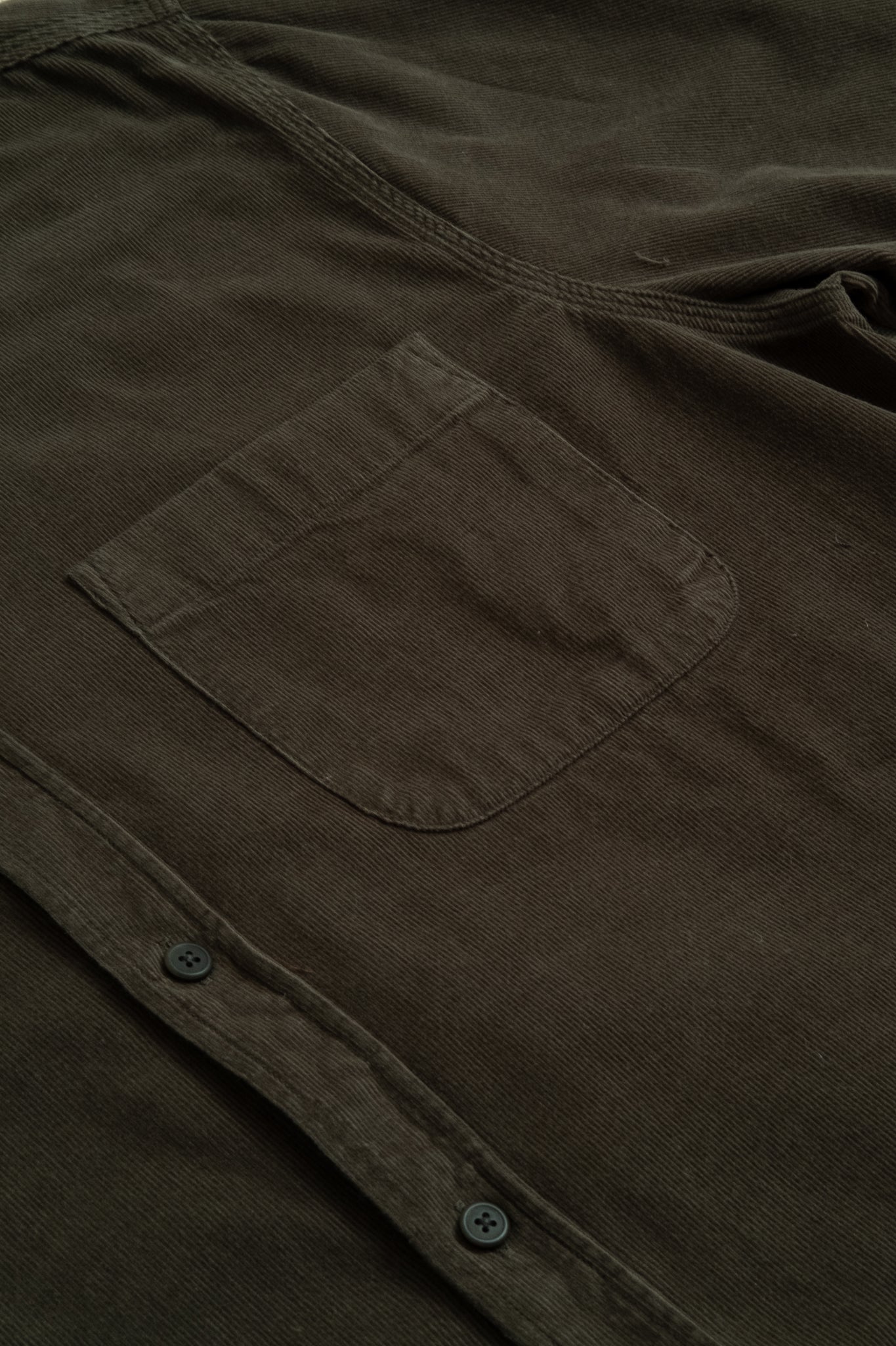 Raeburn 21 Wale Cord Button Down - Olive