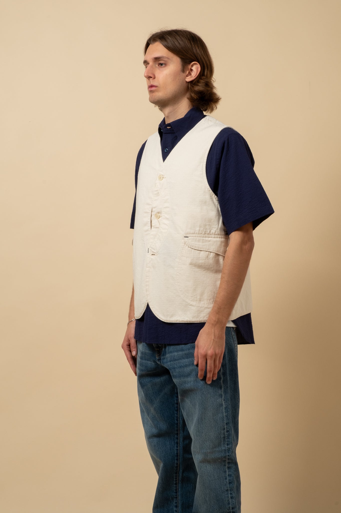 Post O'Alls Royal Traveller Vest XS Khaki ポストオーバーオールズ