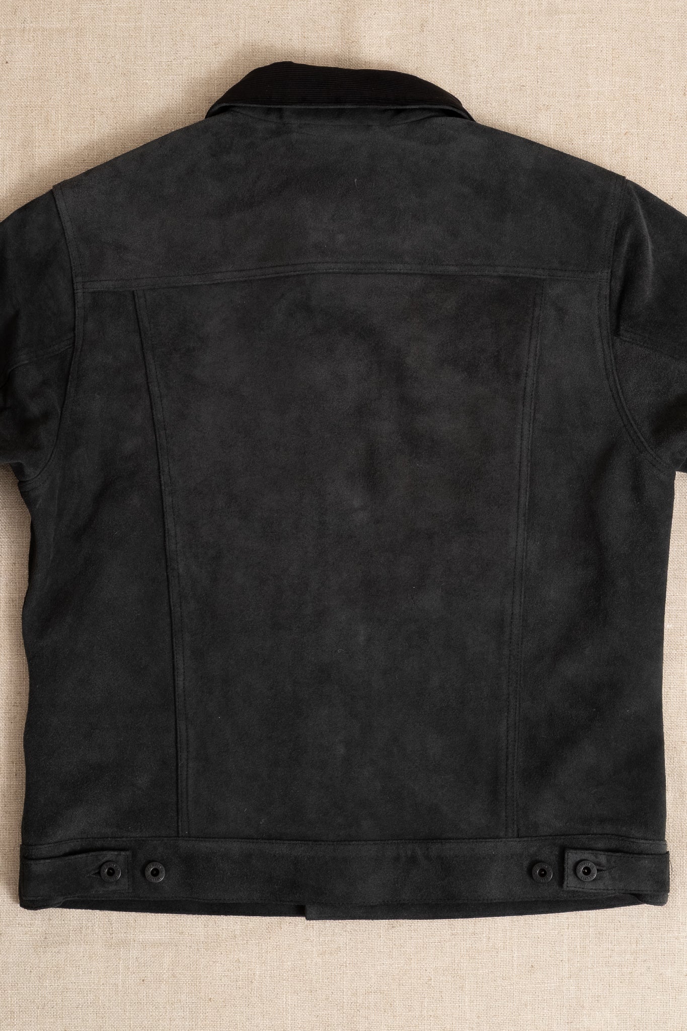 Short Cruiser Jacket Suede - Smoke Grey