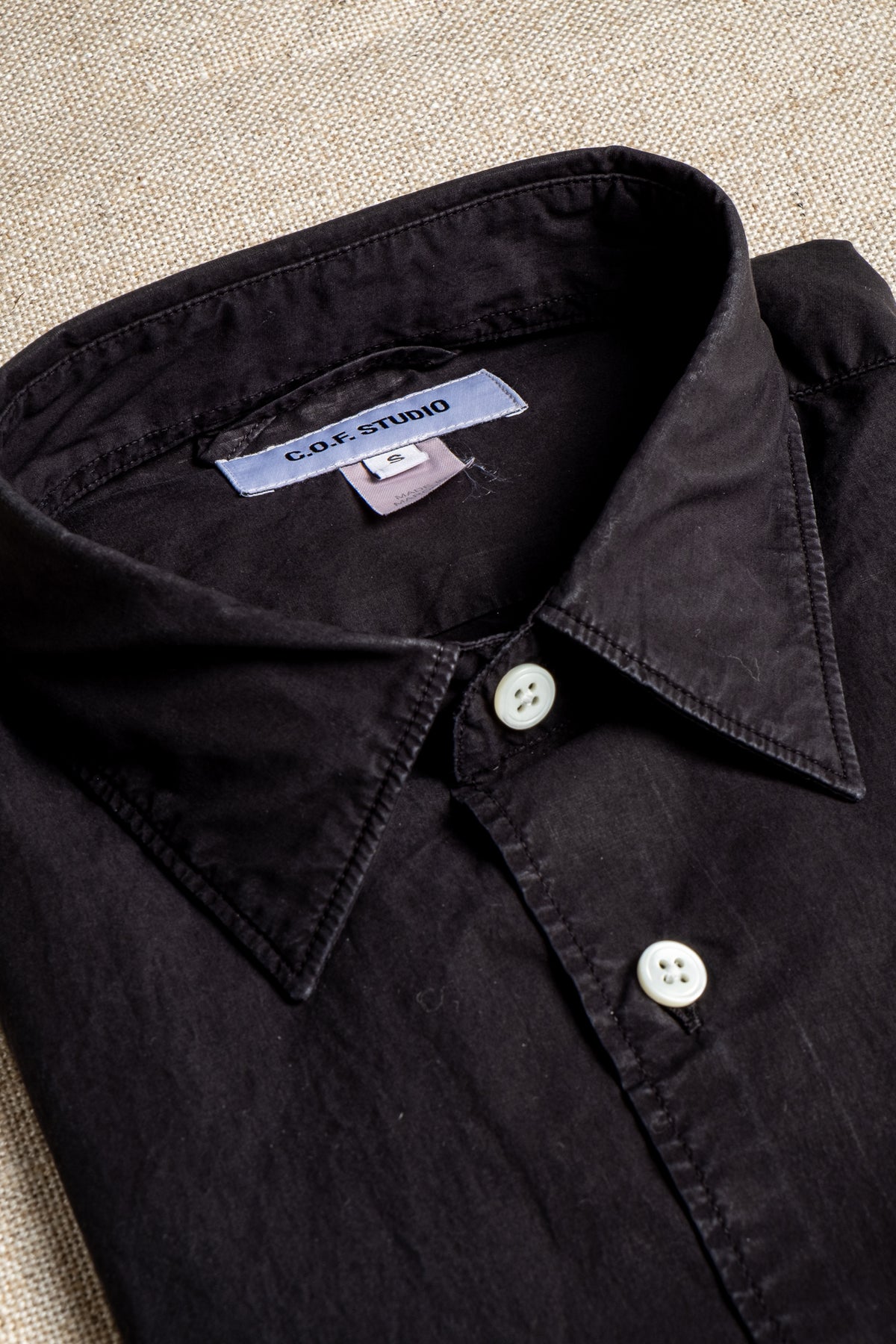 Standard Shirt Solid Poplin - Black