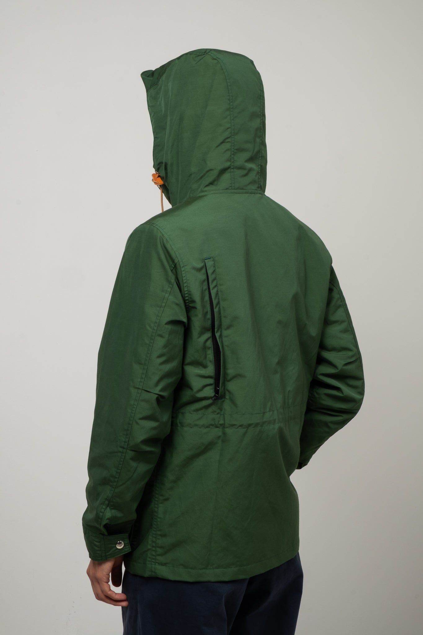 Travel Shell Parka - Green x Putty