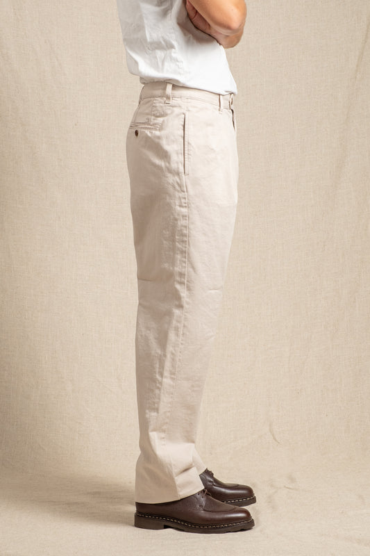 Trunk Double Pleated Chino - Stone