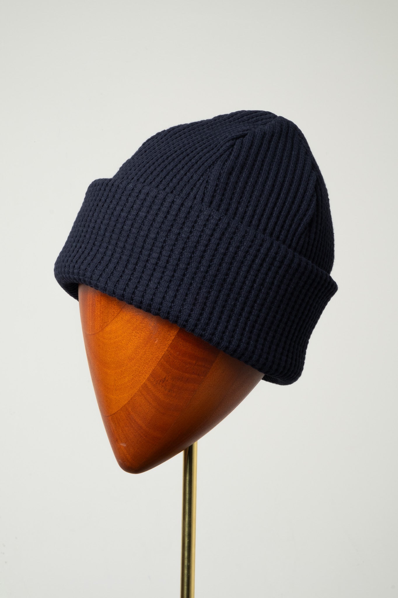 Waffle Knit Cap - Dark Navy