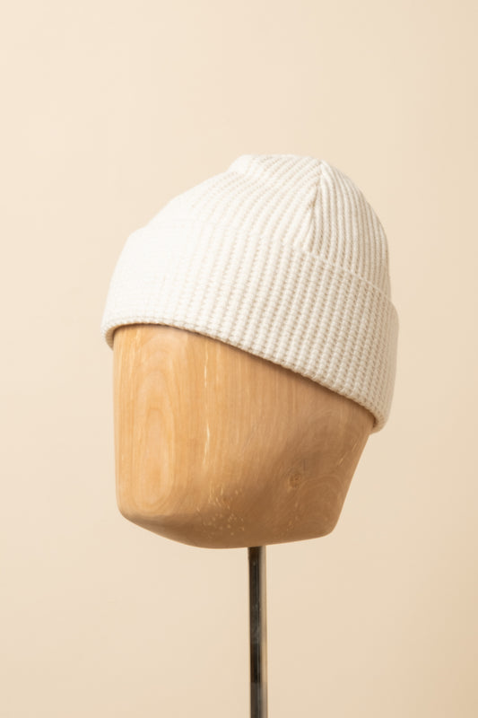 Waffle Knit Cap - Ivory