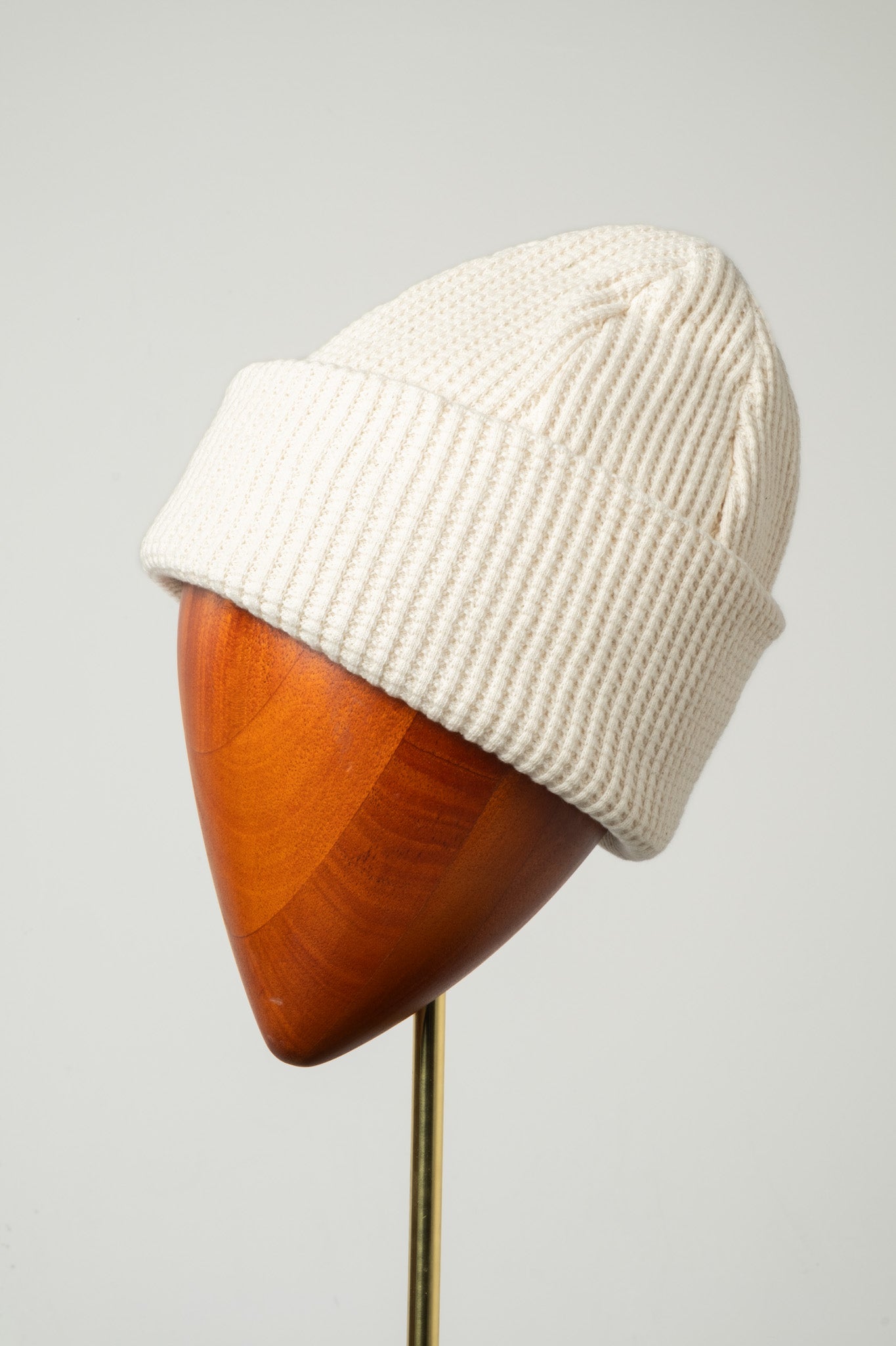 Waffle Knit Cap - Ivory
