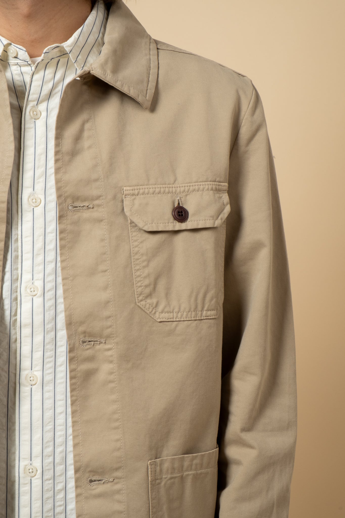 Worker Jacket Double Twisted Twill - Sand