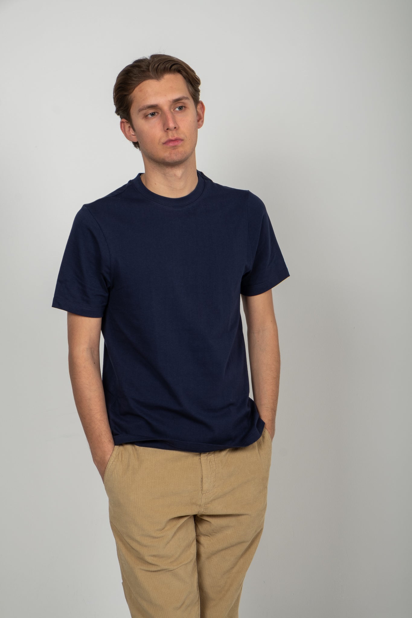 Good Originals 5.5oz Loopwheeled T-Shirt - Ink Blue