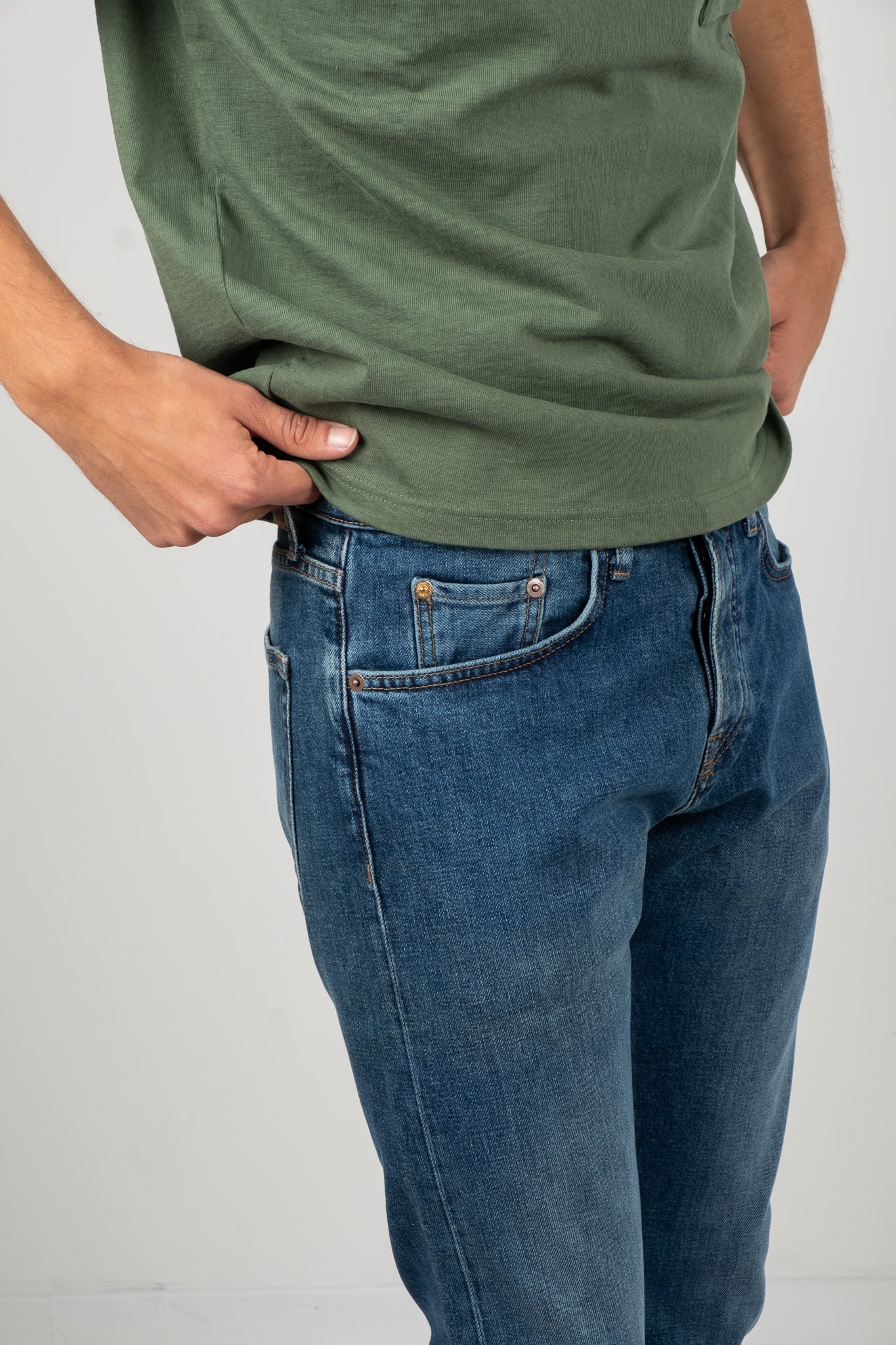 M2 Comfort Organic Indigo - Washed Blue