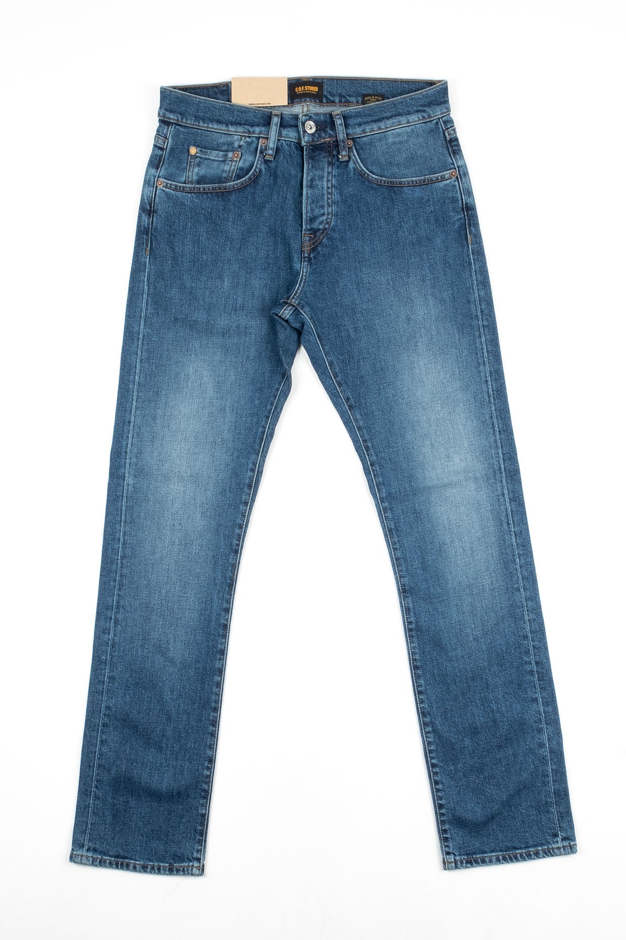 M2 Comfort Organic Indigo - Washed Blue