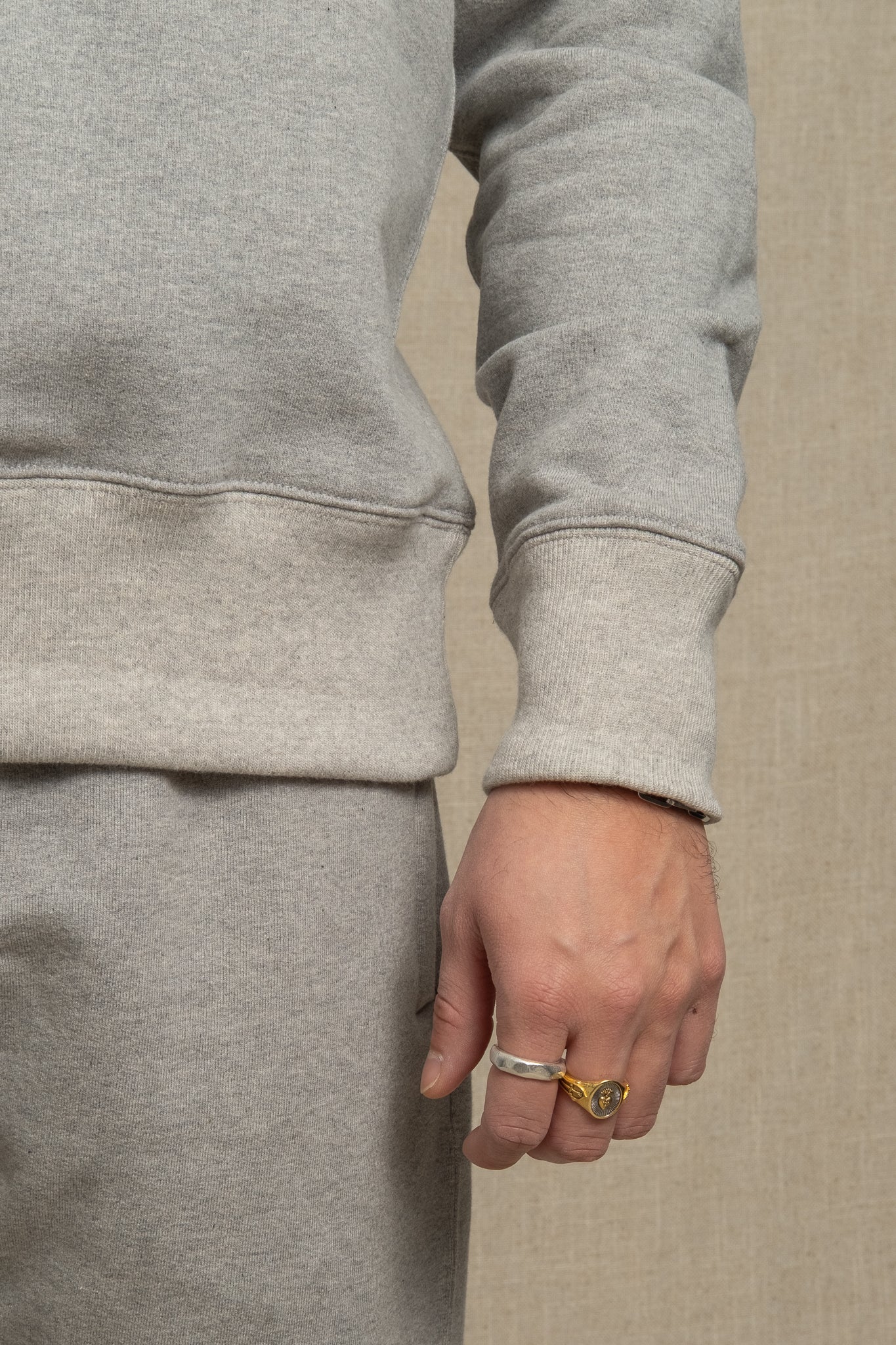 Good Originals 10oz Loopback Fleece - Grey Melange