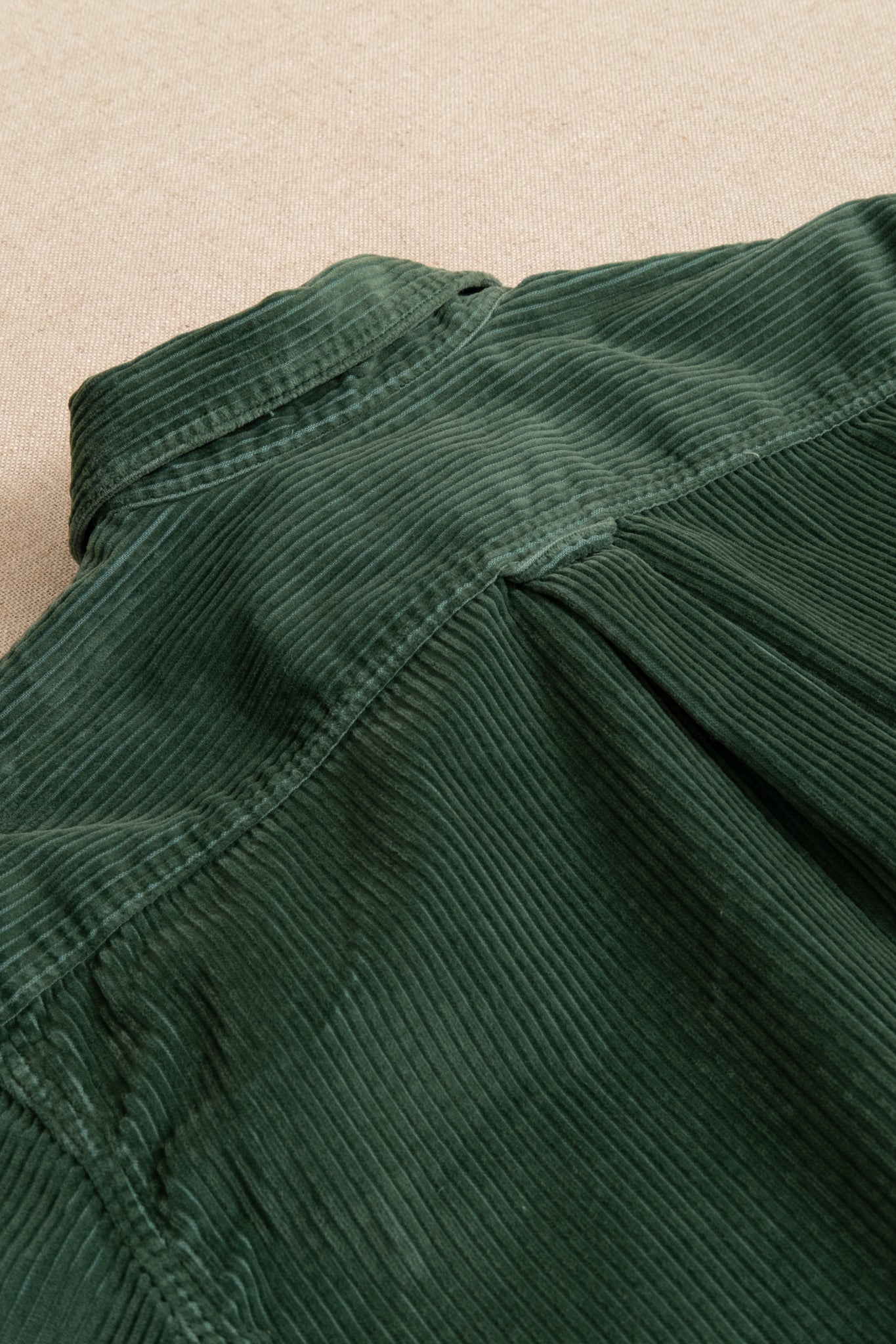 6-Wale Corduroy Shirt - Seabed Green