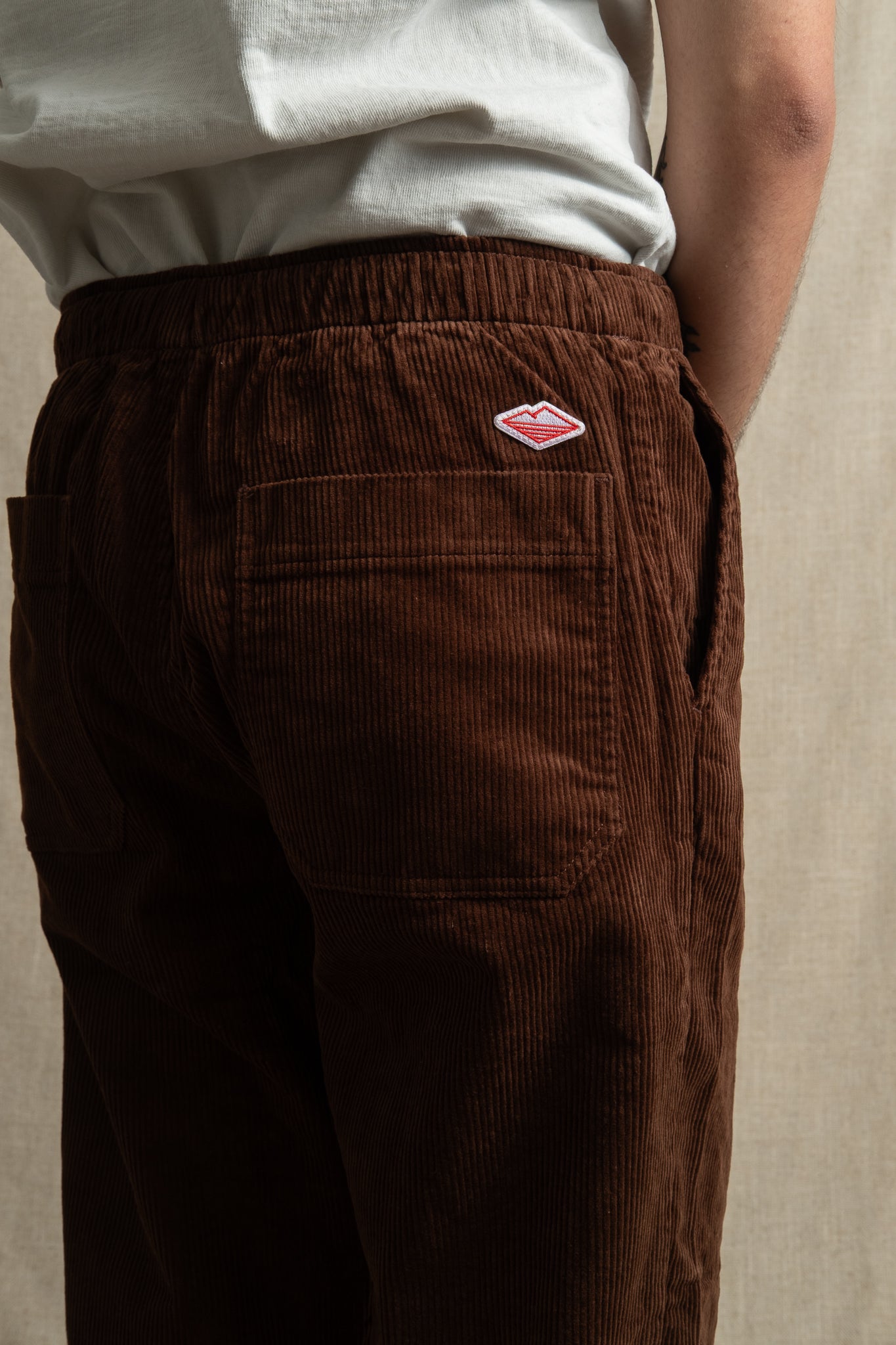 Active lazy Pants 8 Wale Corduroy - Brown