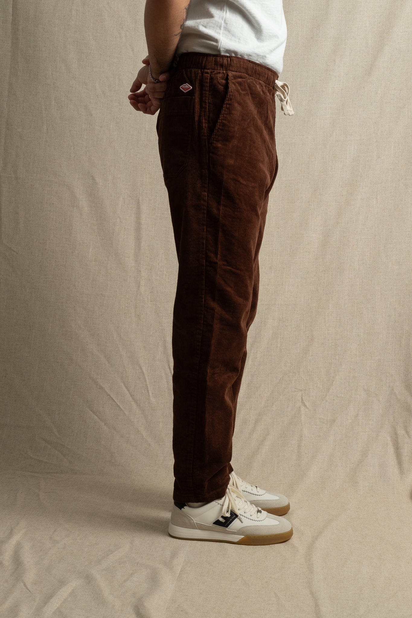 Active lazy Pants 8 Wale Corduroy - Brown