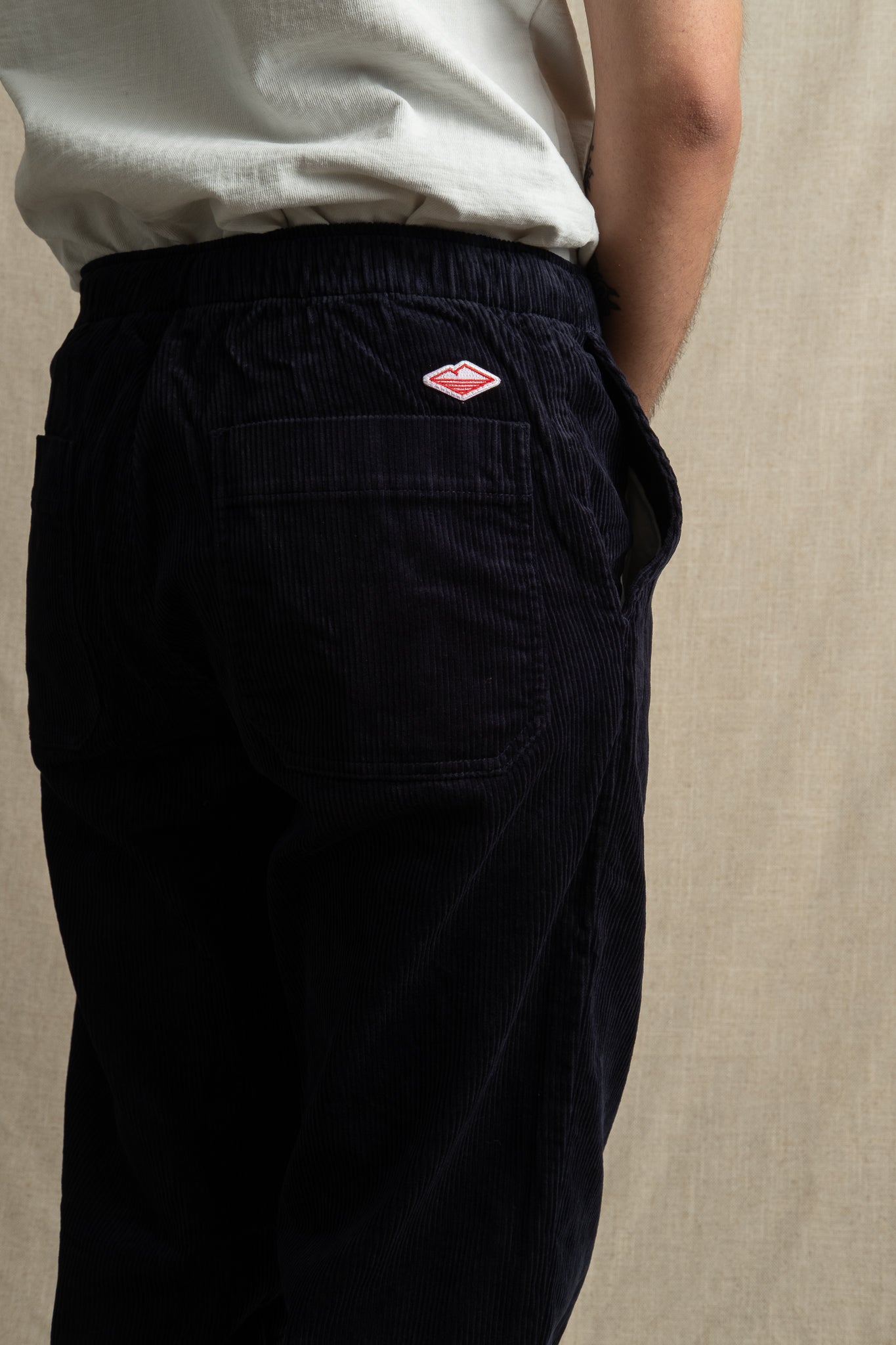 Active lazy Pants 8 Wale Corduroy - Navy