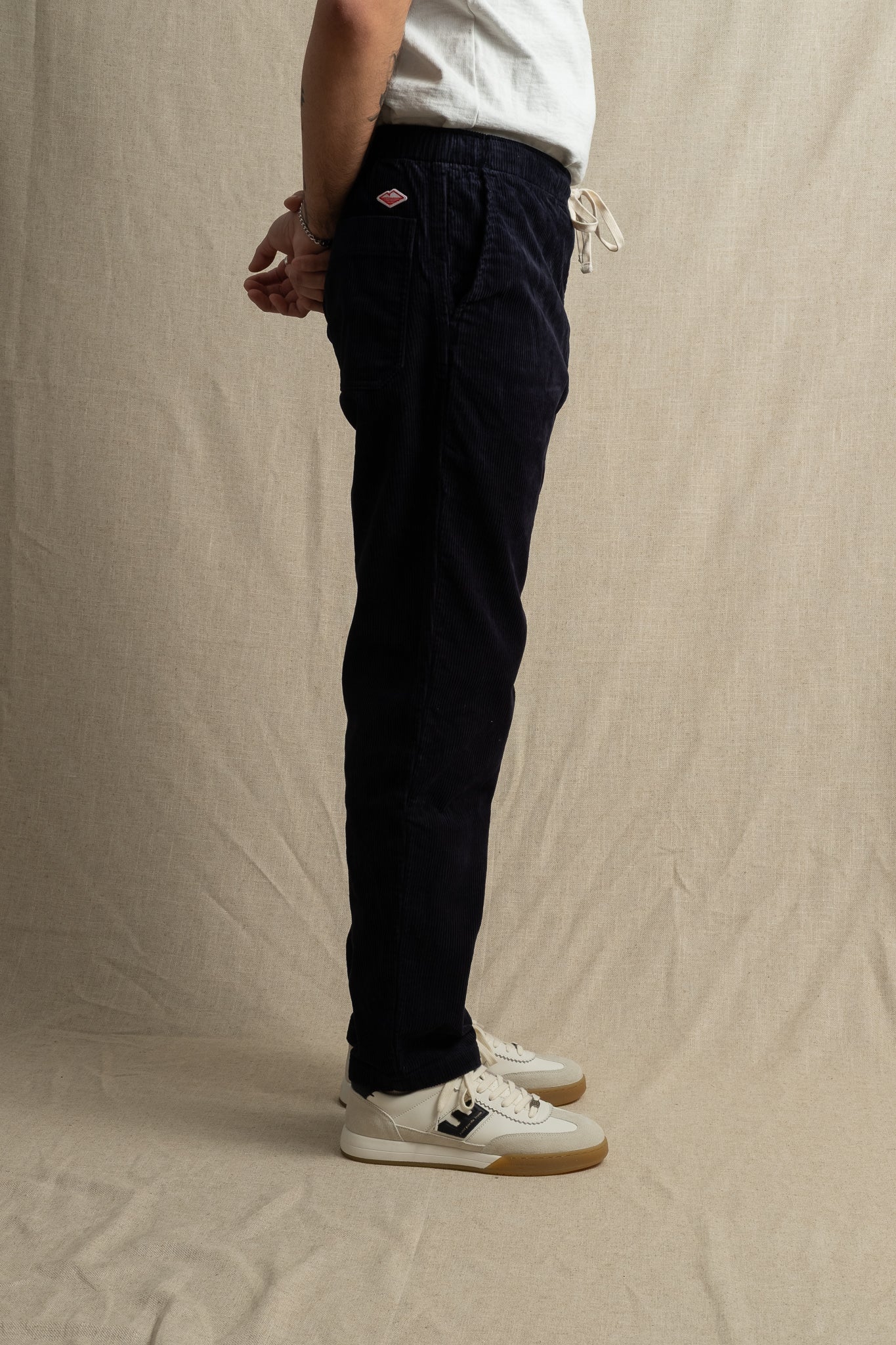 Active lazy Pants 8 Wale Corduroy - Navy