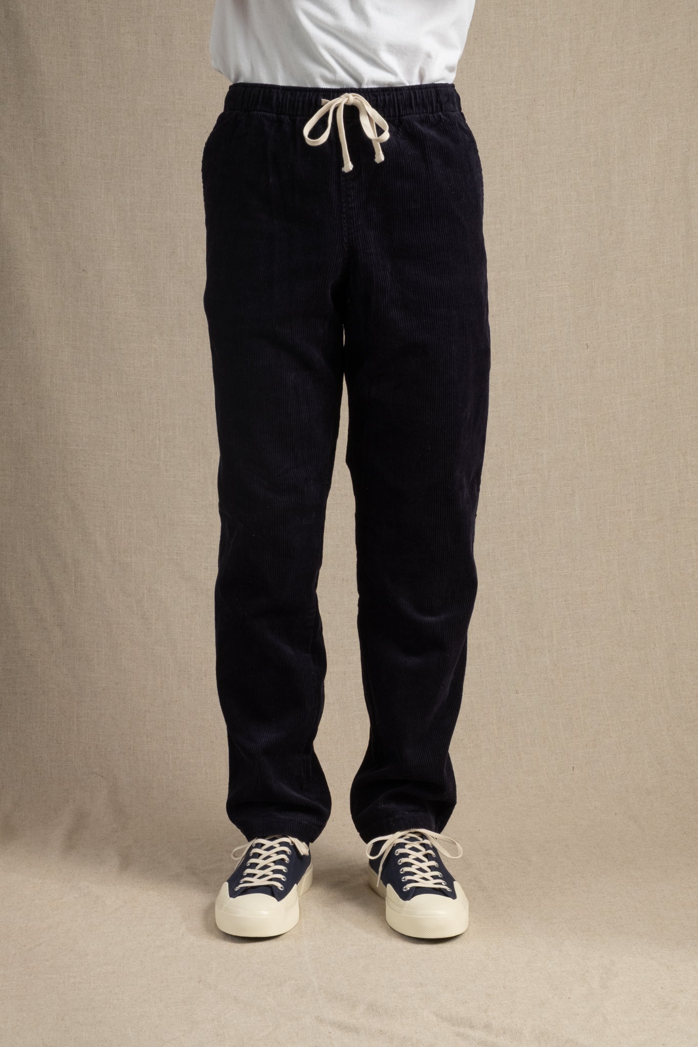Active lazy Pants 8 Wale Corduroy - Navy