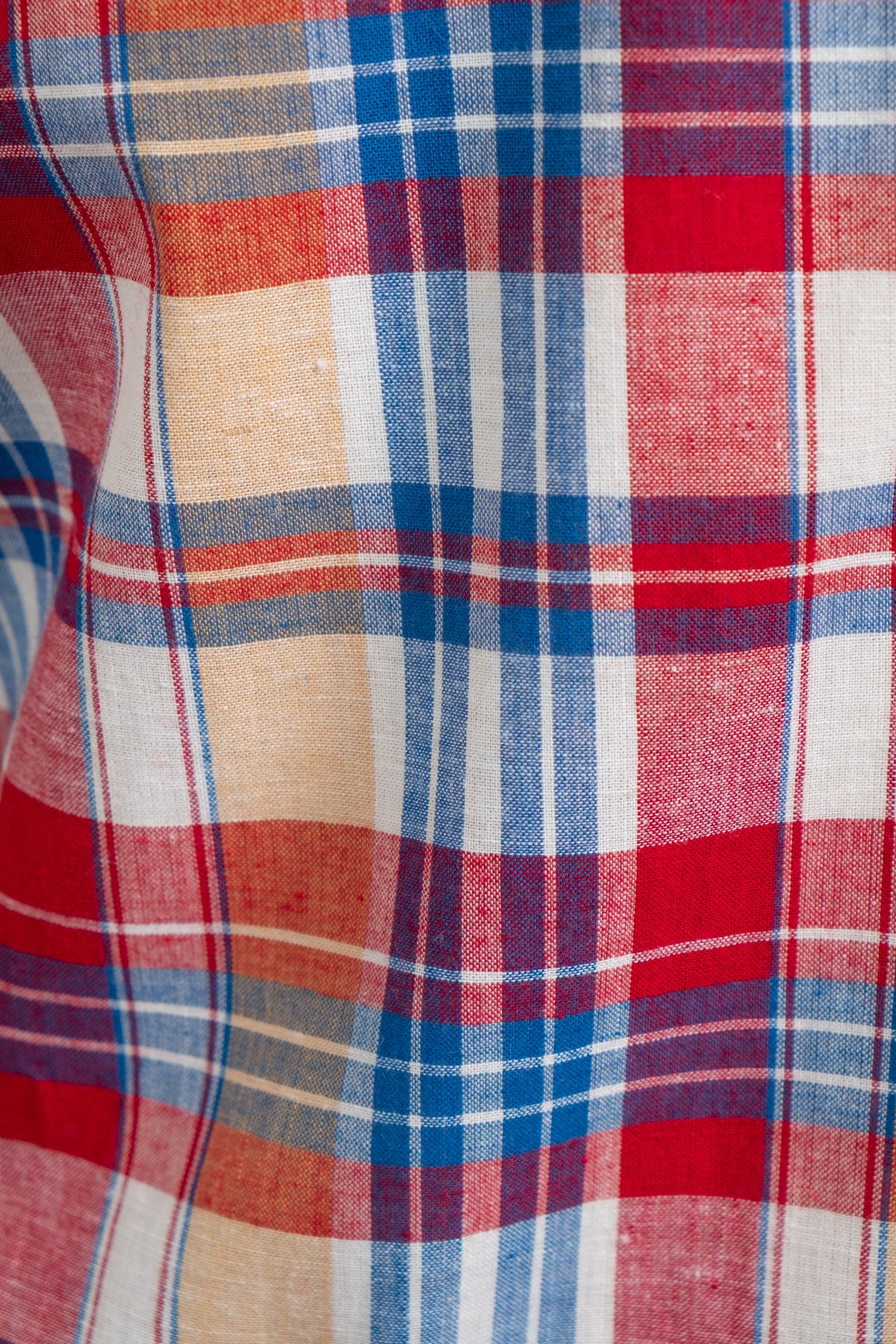 Beach Breaker Madras Check - White x Red