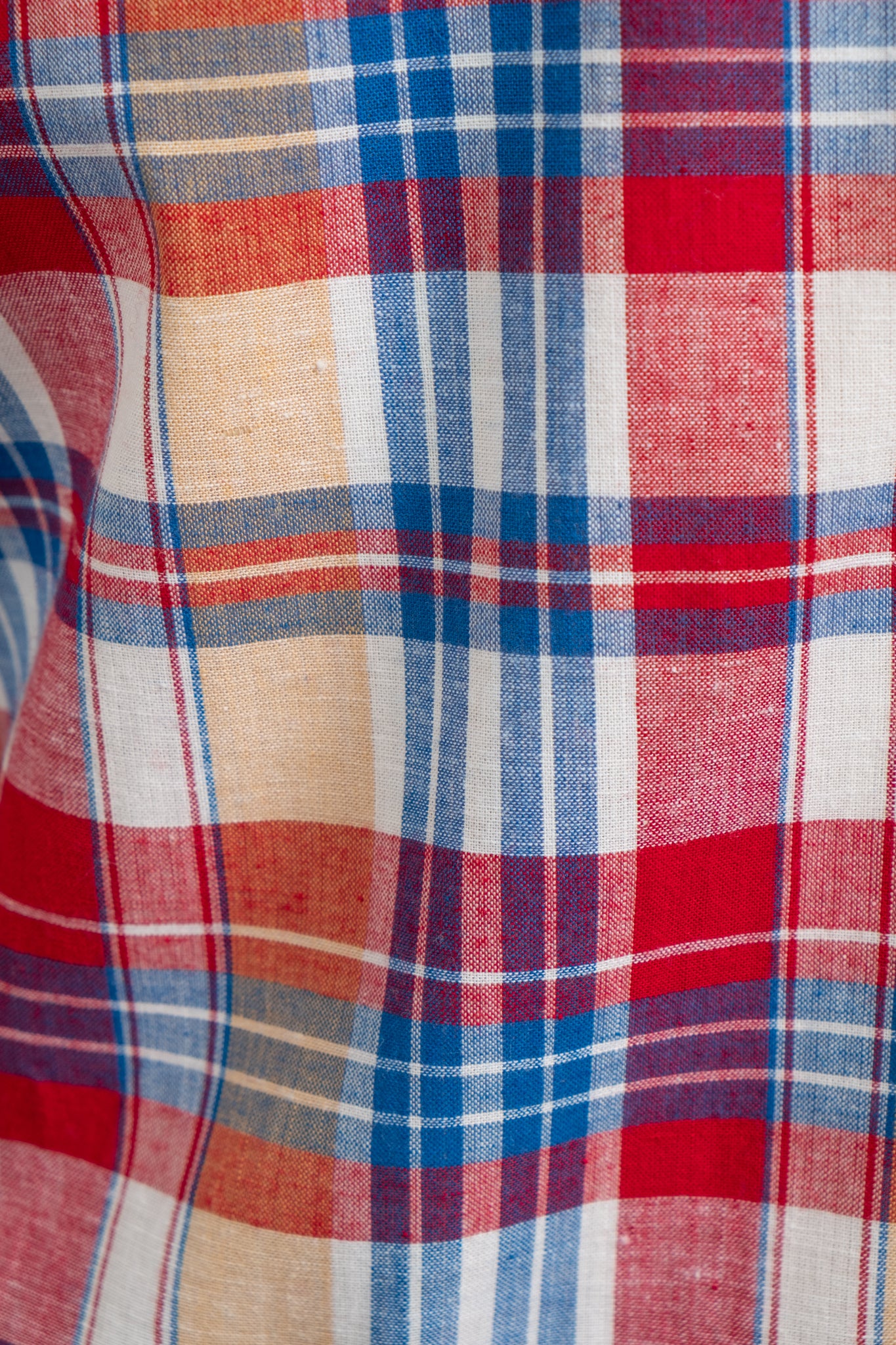 Beach Breaker Madras Check - White x Red