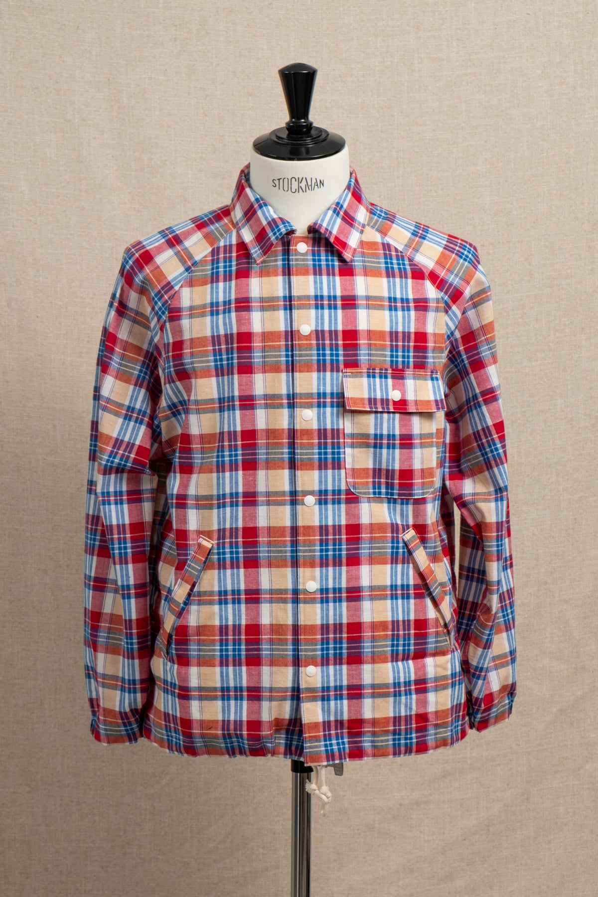 Beach Breaker Madras Check - White x Red