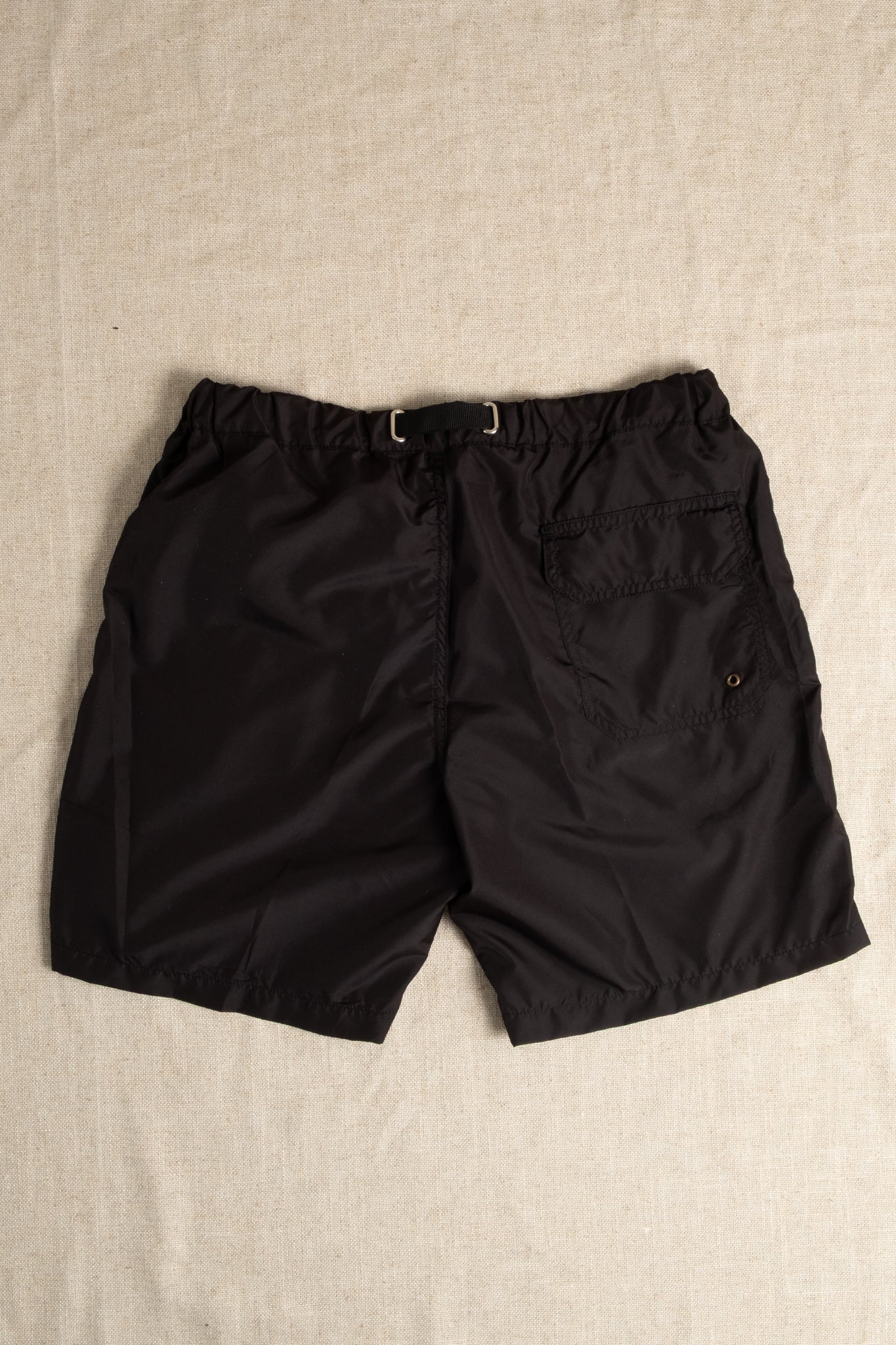 Belted Swim Shorts - Black