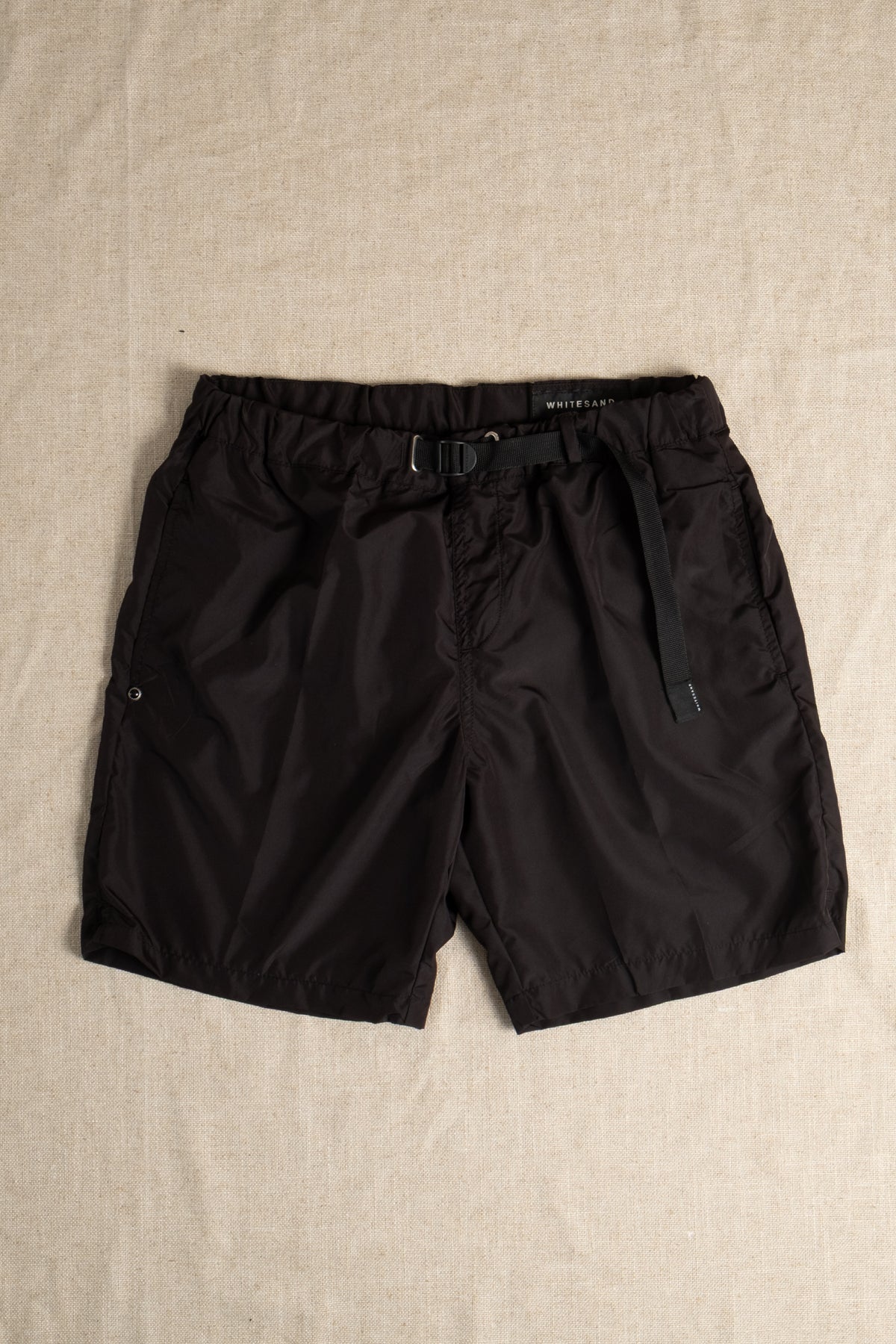 Belted Swim Shorts - Black