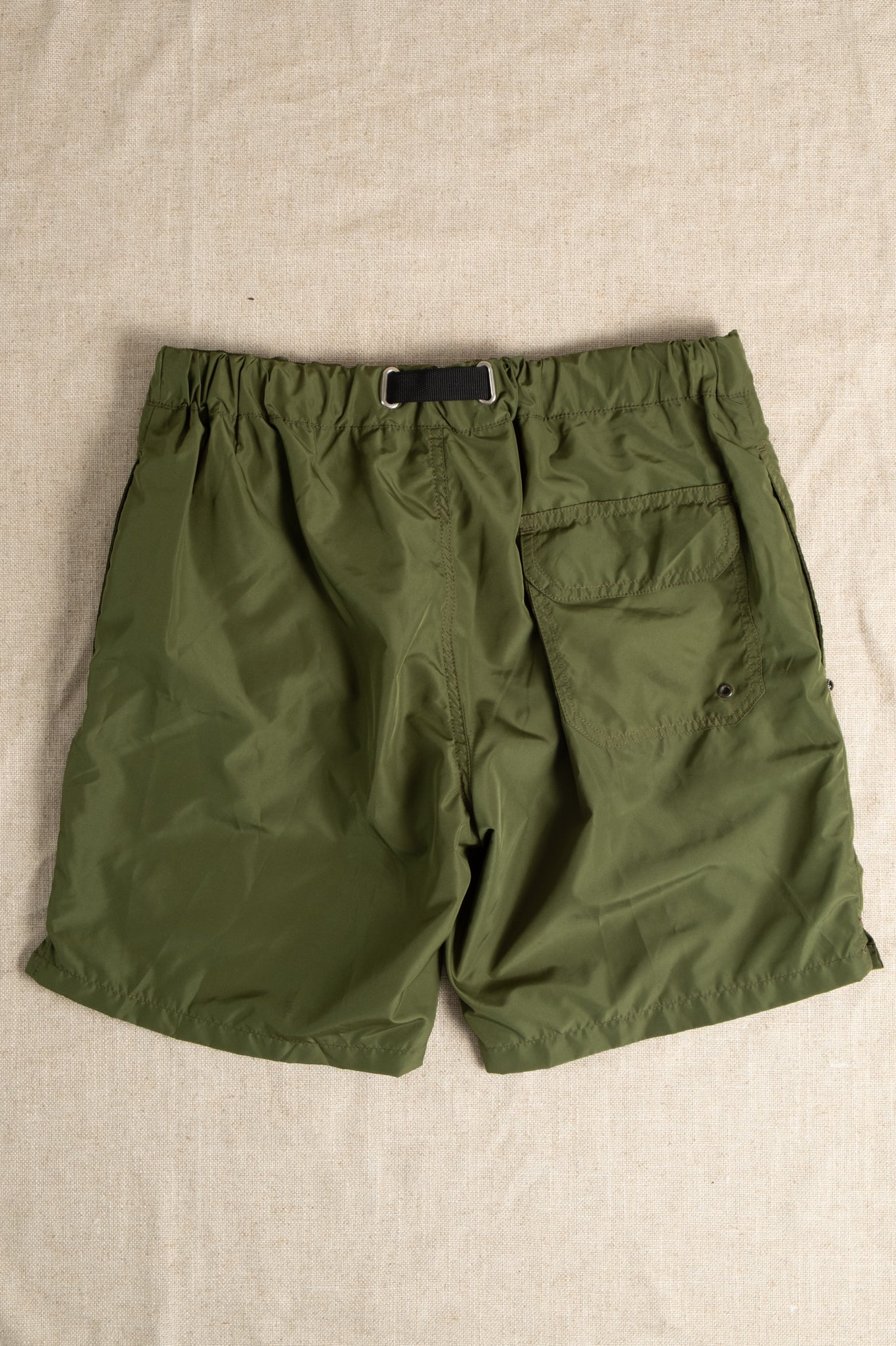 Belted Swim Shorts - Green