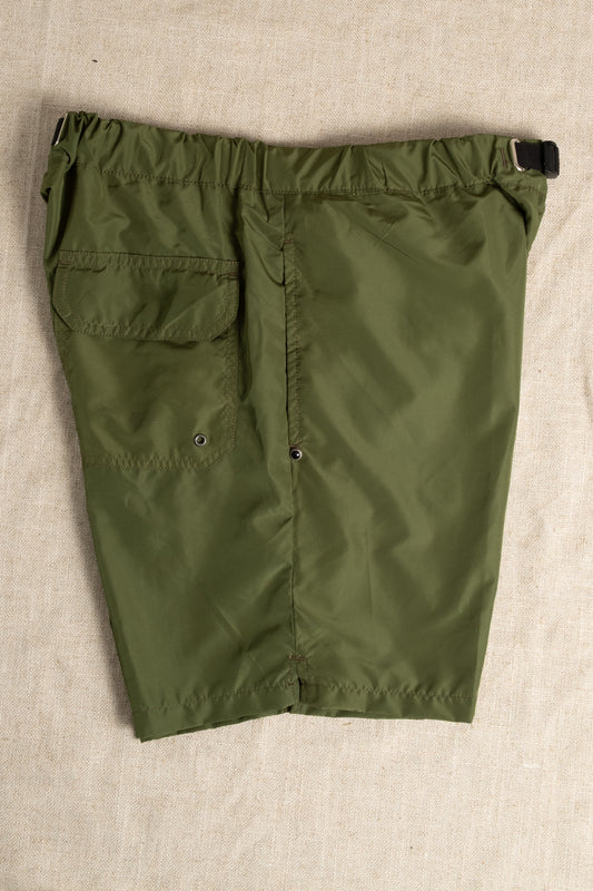 Belted Swim Shorts - Green