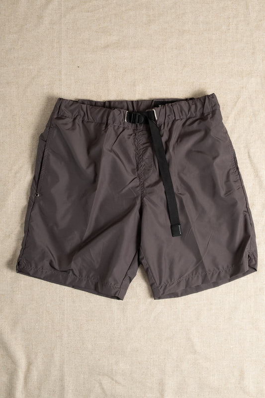 Belted Swim Shorts - Steel Grey