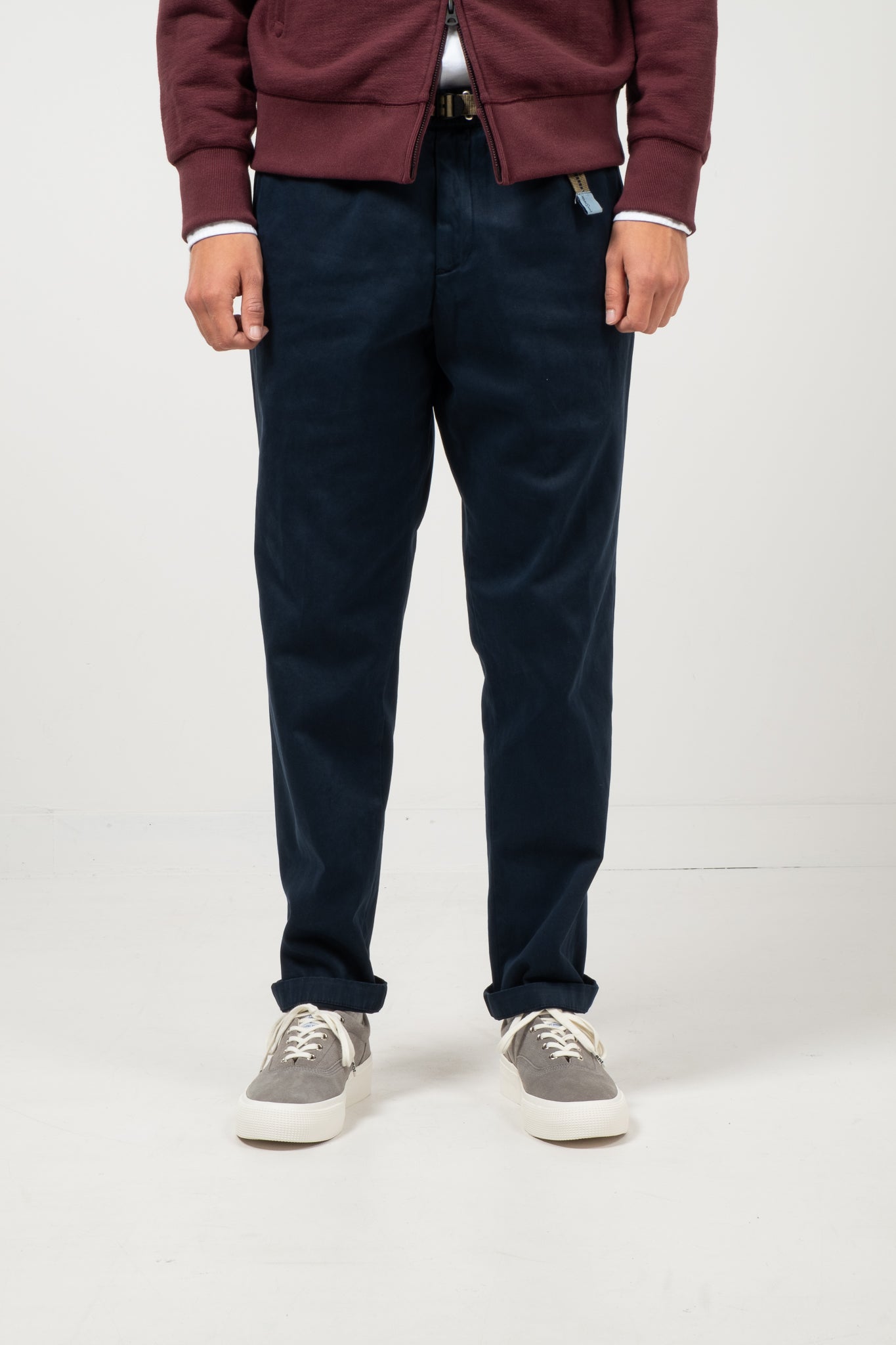 Belted Twill Chino - Navy