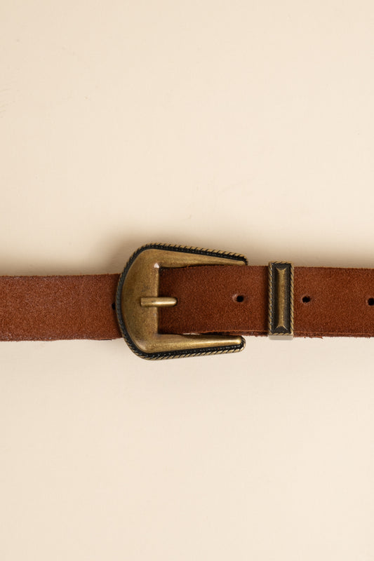 Braided Triptych Belt - Cognac