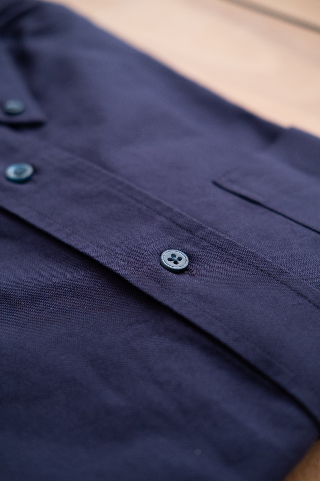 Button Down American Oxford - Dark Blue