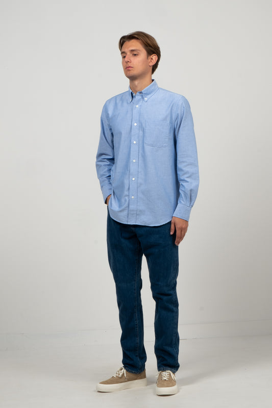 Button Down American Oxford - Light Blue