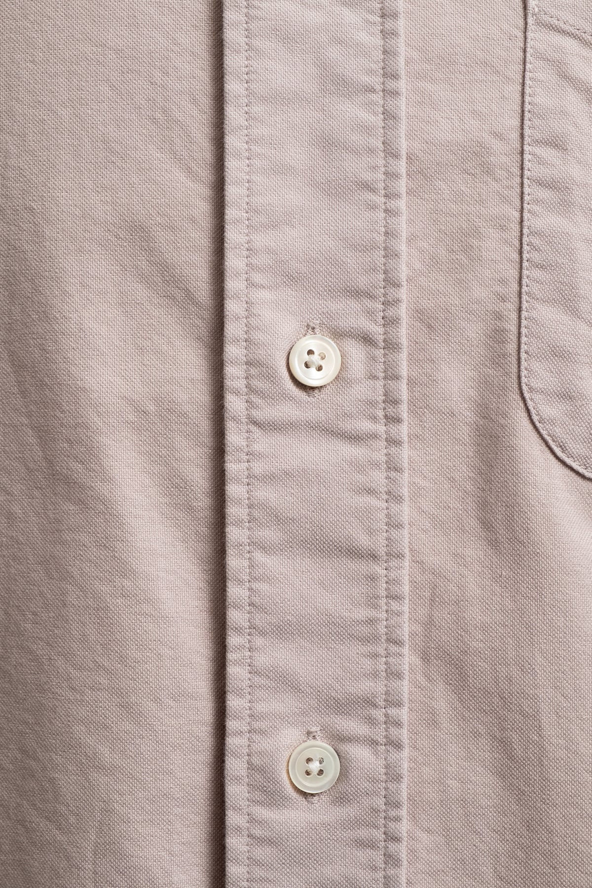 Button Down American Oxford - Taupe