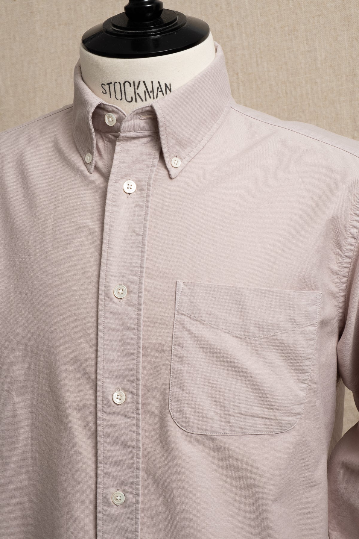 Button Down American Oxford - Taupe