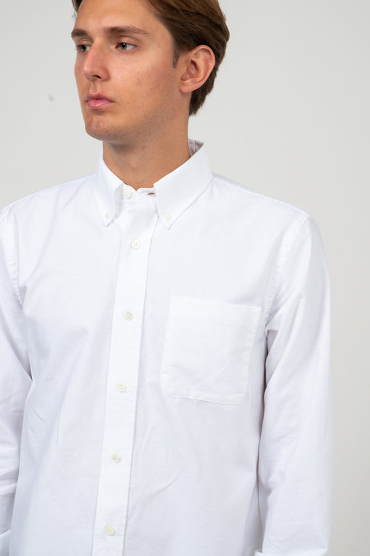 Button Down American Oxford - White