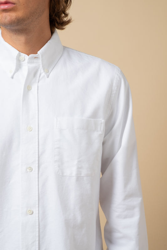 Button Down American Oxford - White