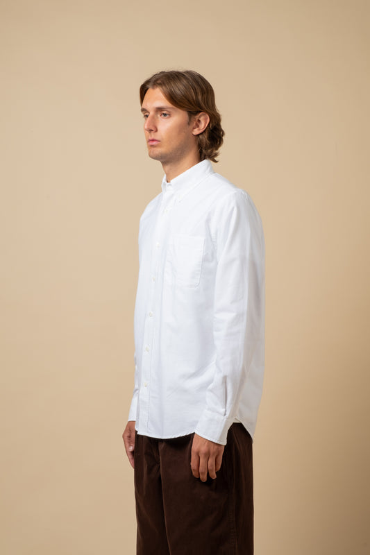 Button Down American Oxford - White