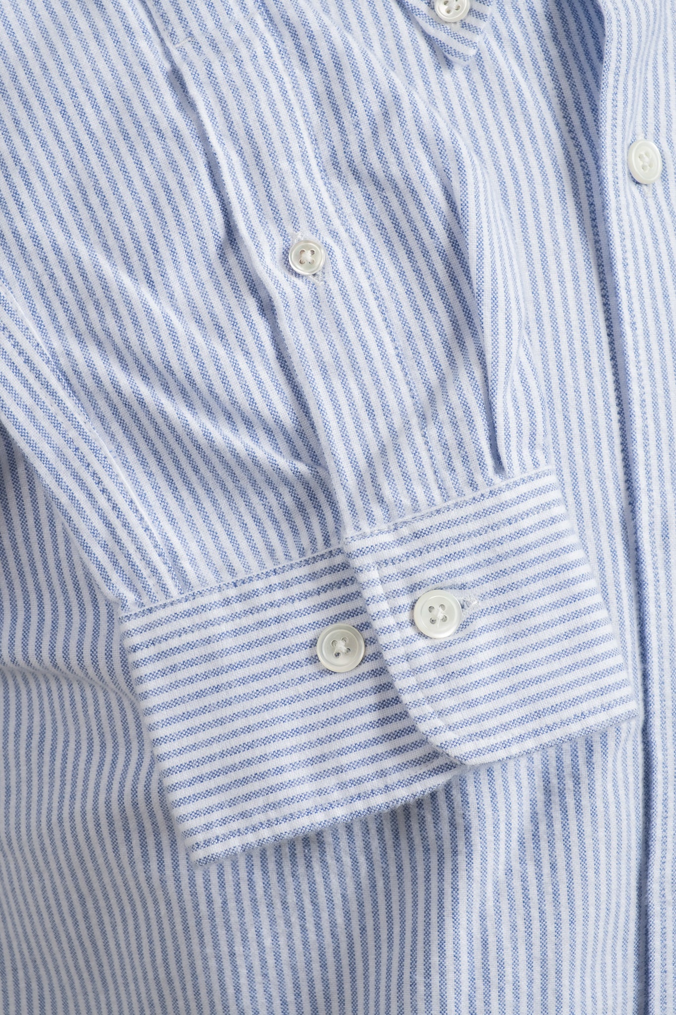Button Down Brushed Flannel - Blue Stripe