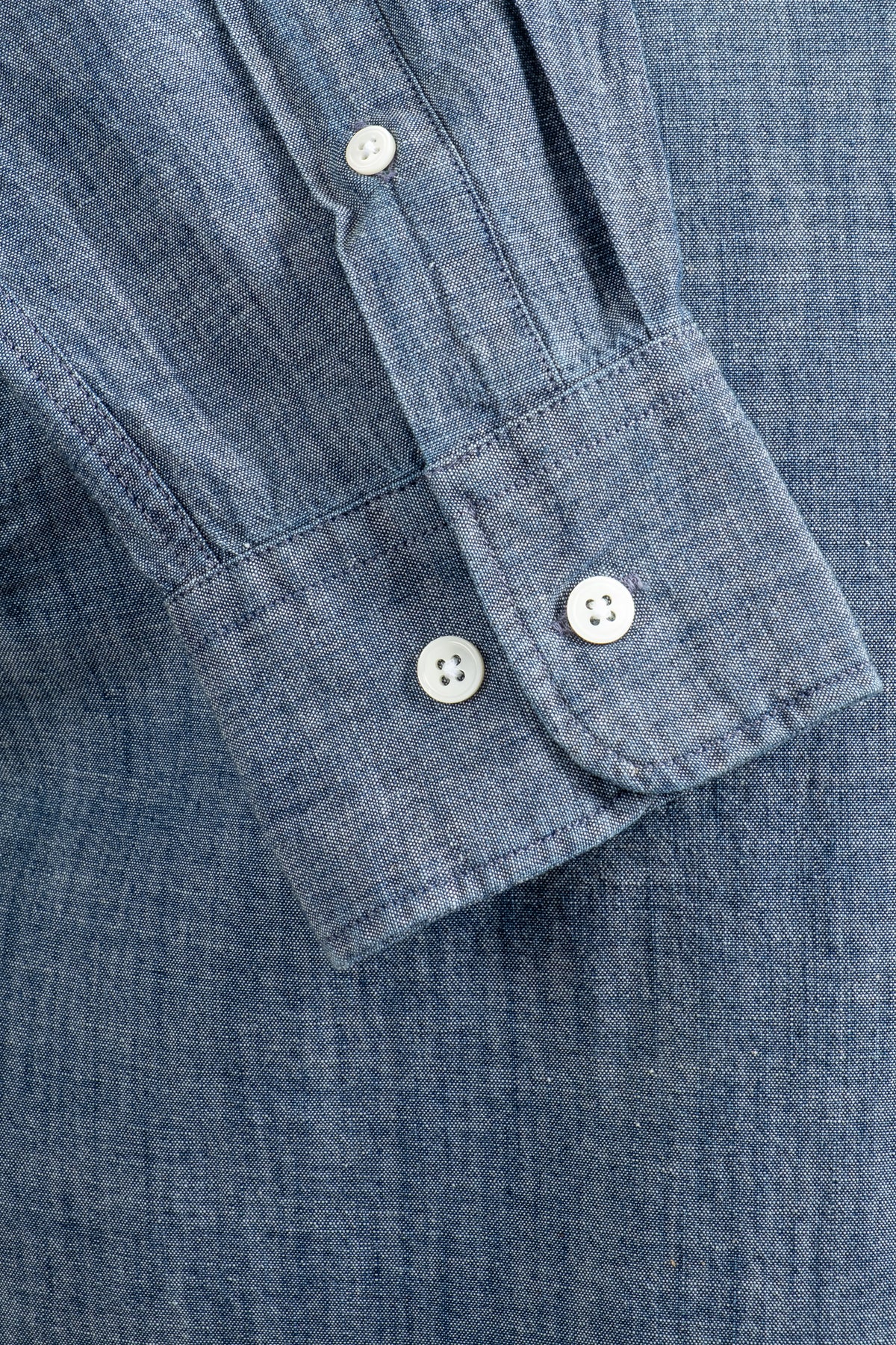 Button Down Chambray - Indigo