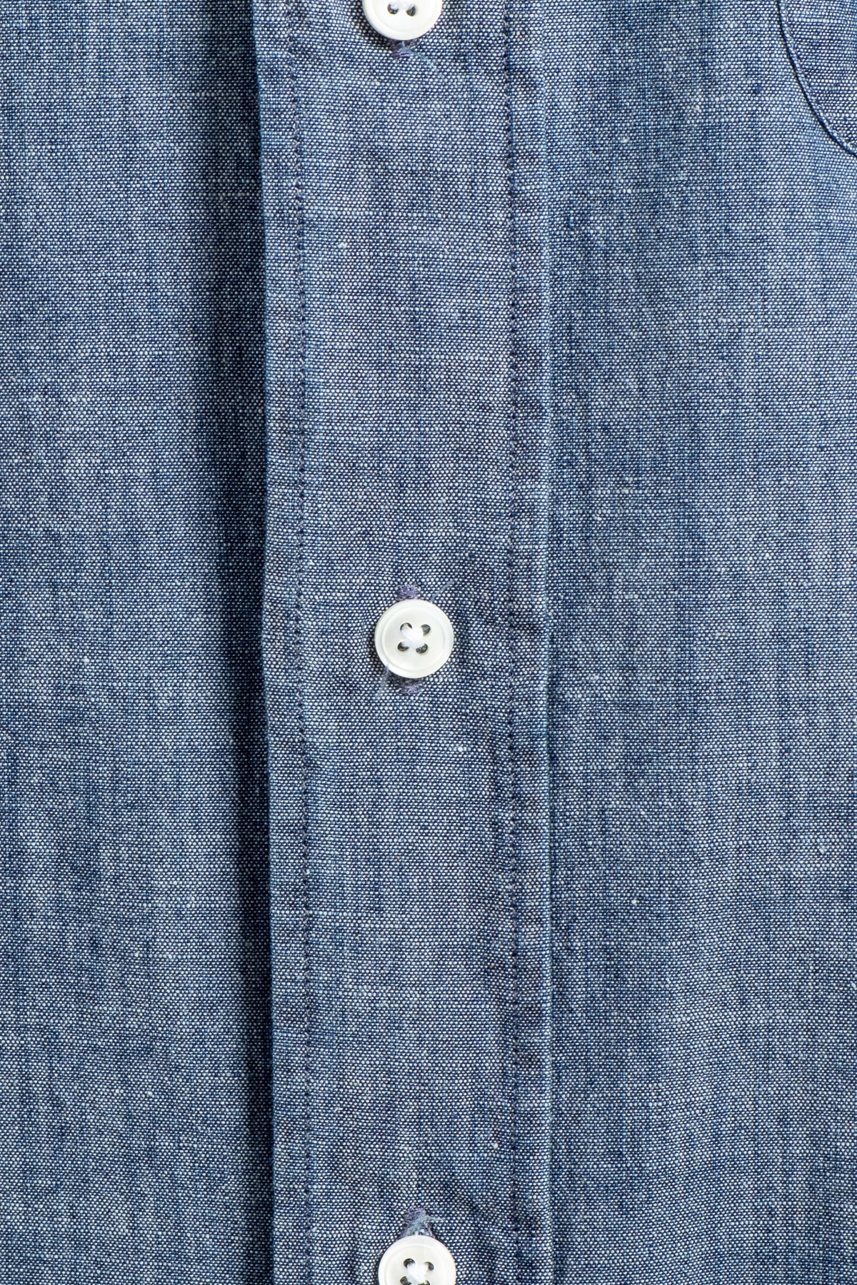 Button Down Chambray - Indigo