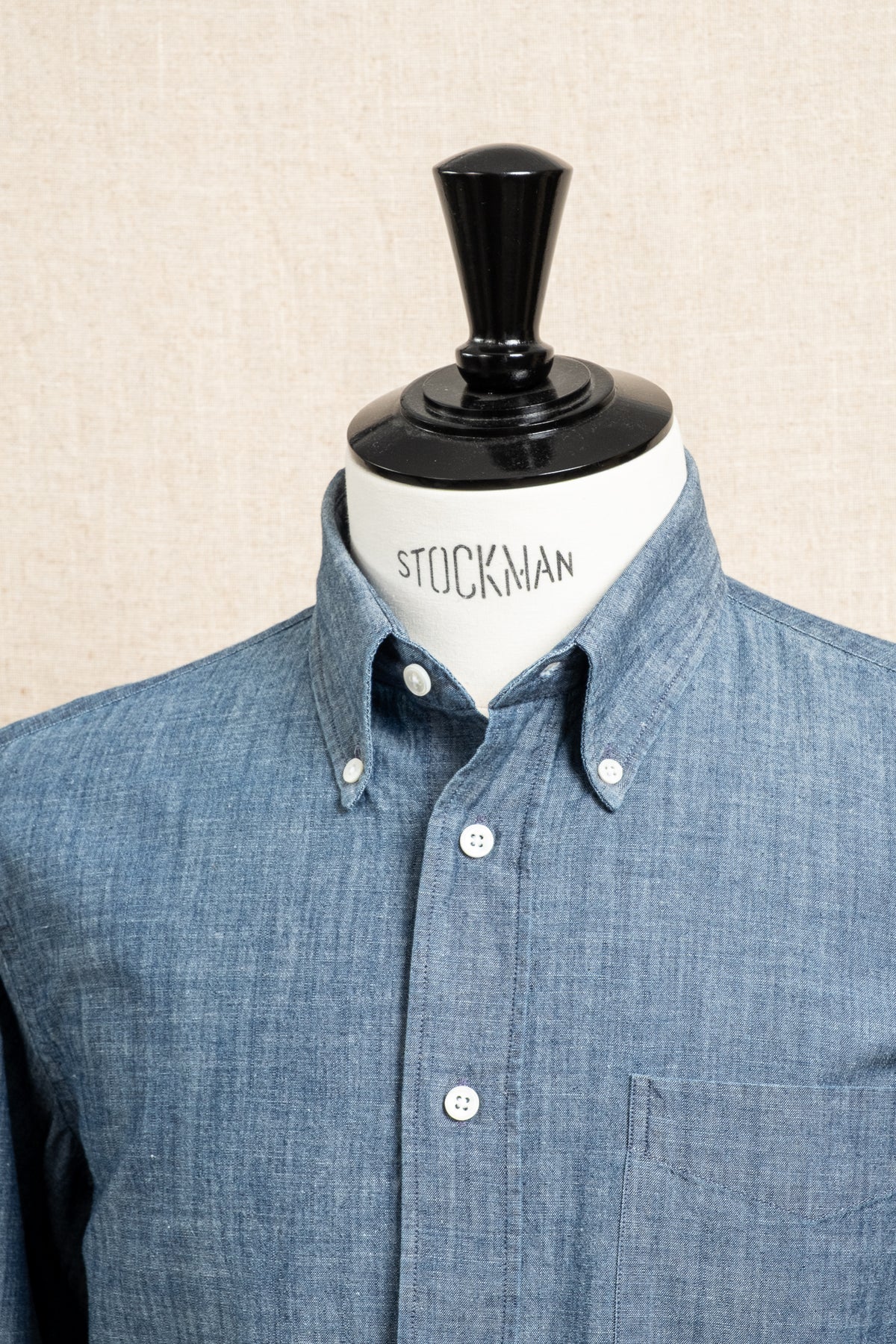 Button Down Chambray - Indigo