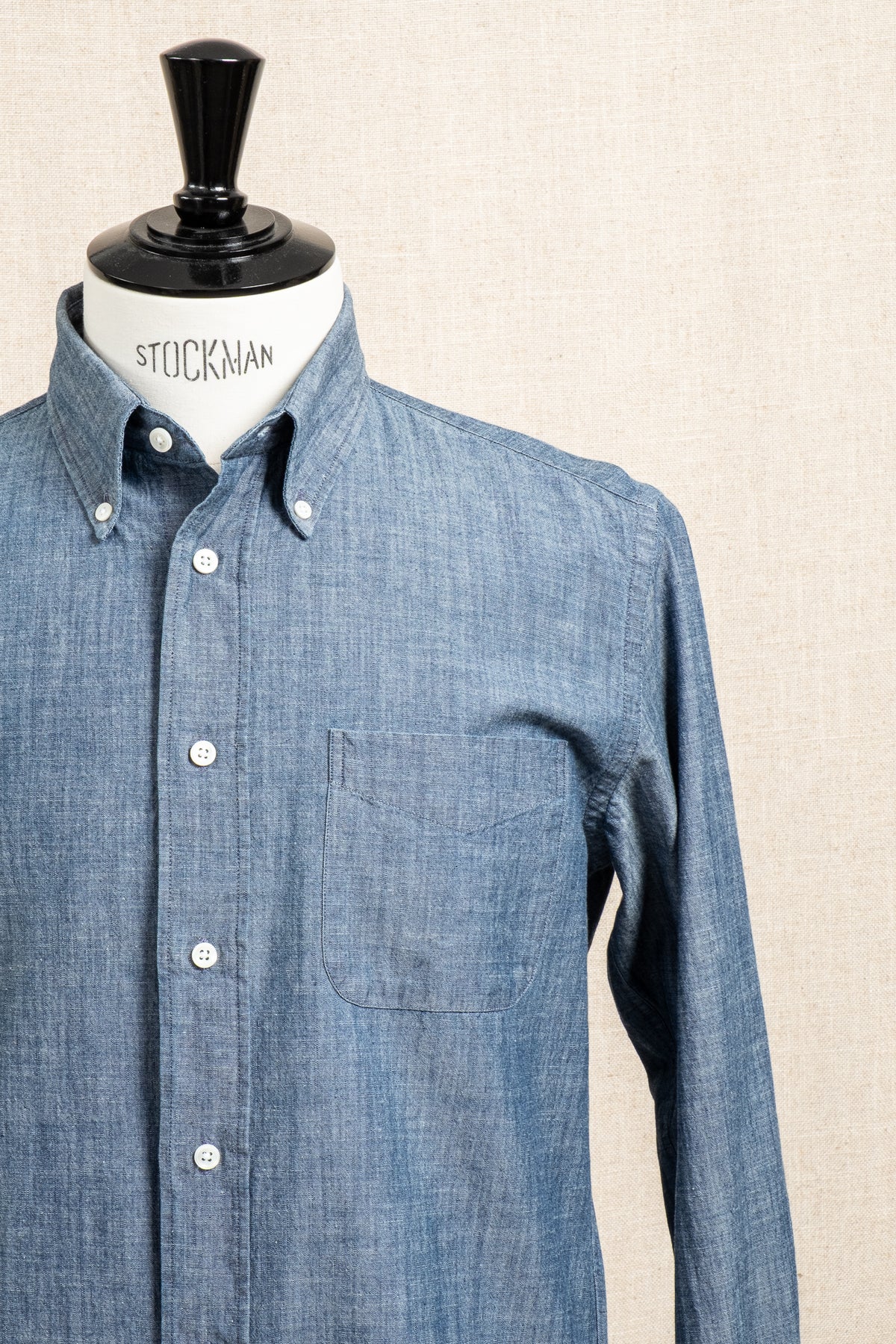 Button Down Chambray - Indigo
