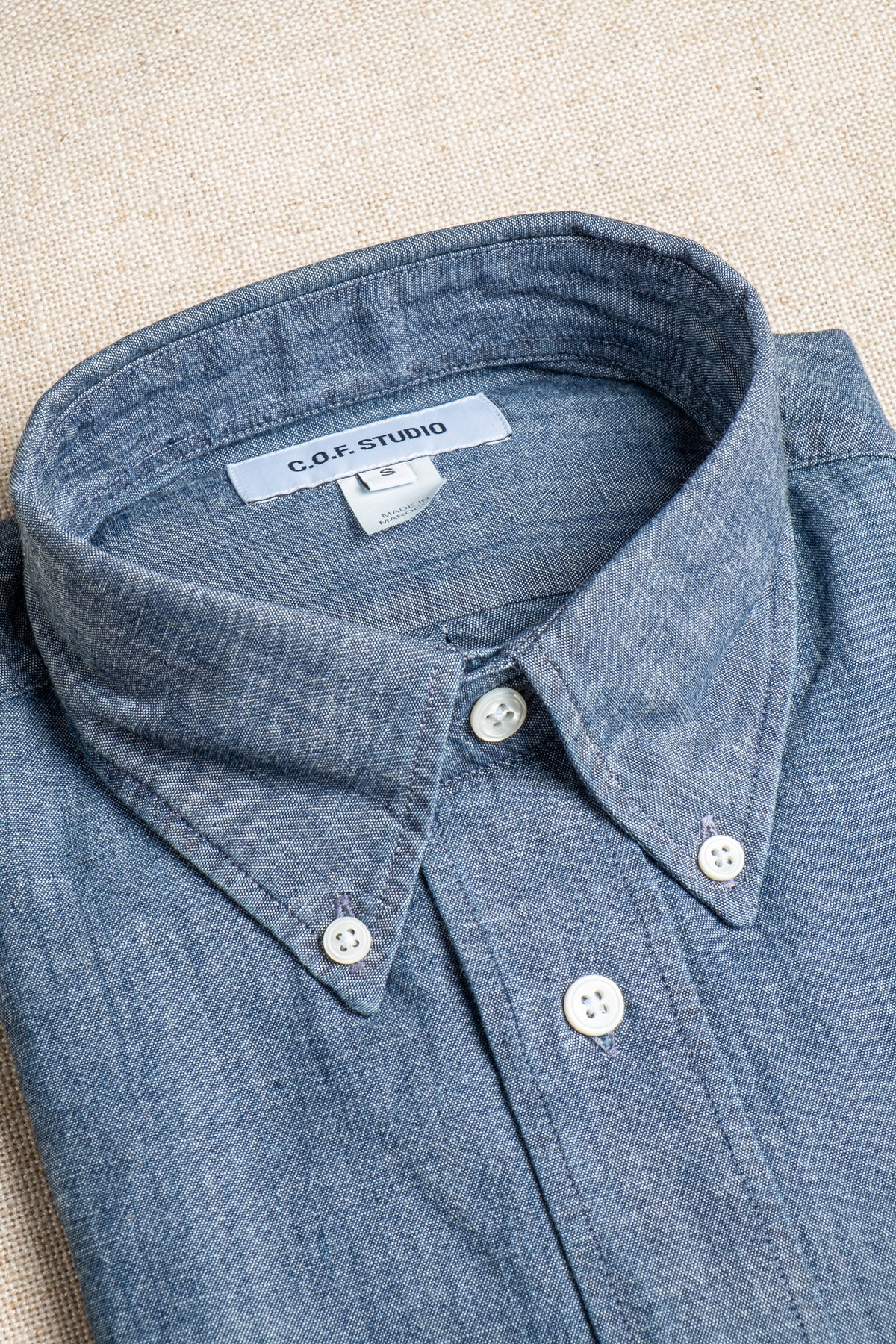 Button Down Chambray - Indigo