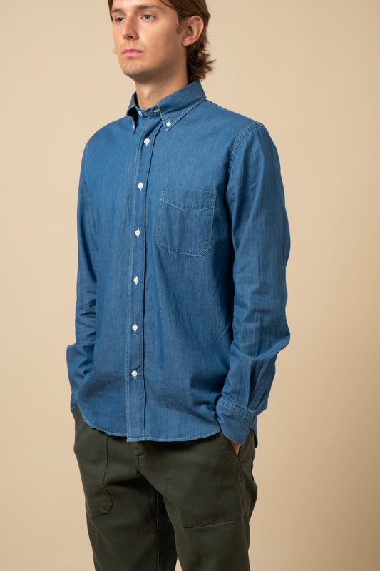 Button Down Denim - Light Indigo