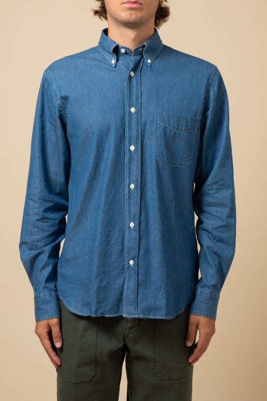 Button Down Denim - Light Indigo