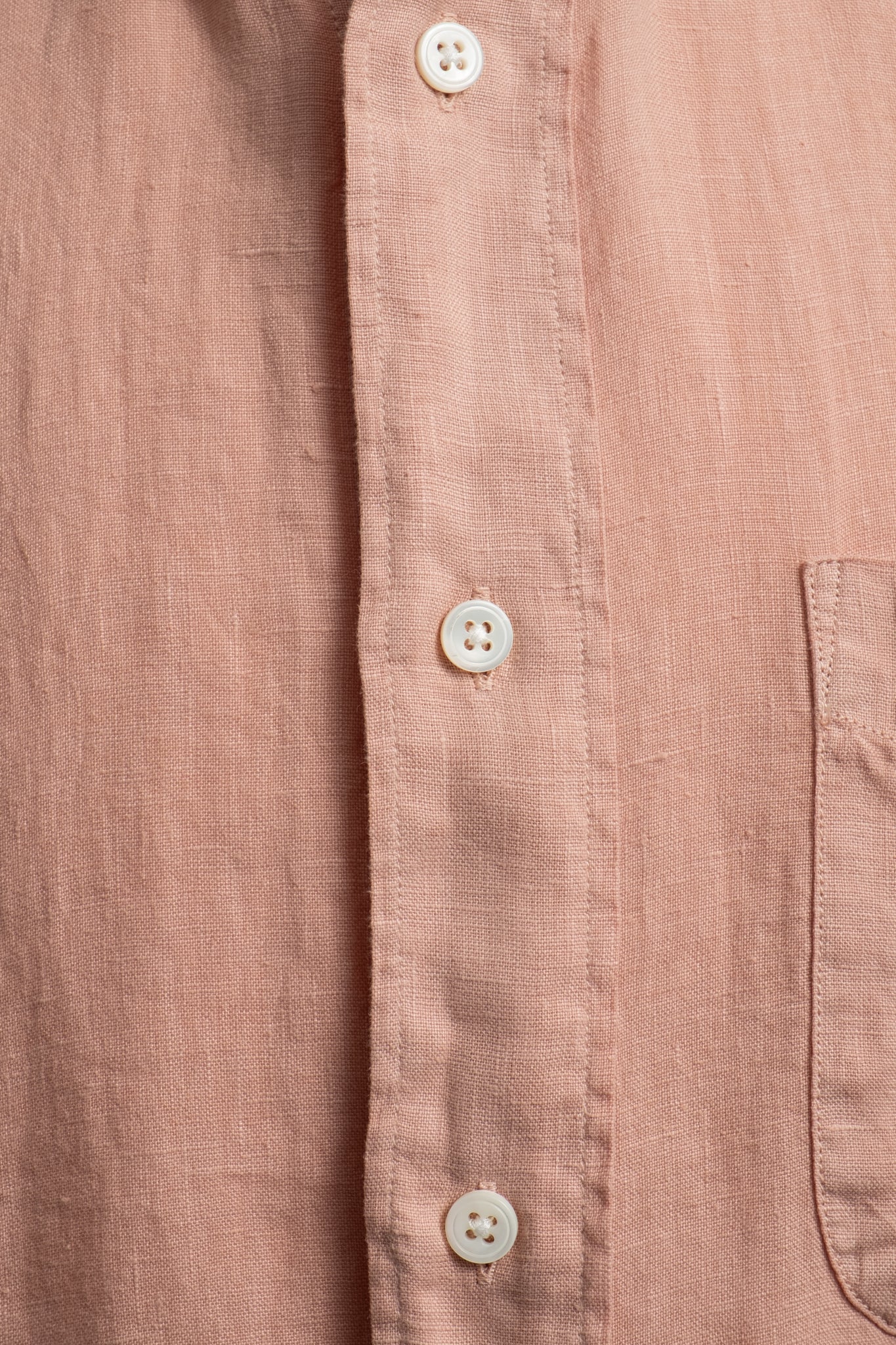 Button Down Pure Linen - Pale Pink