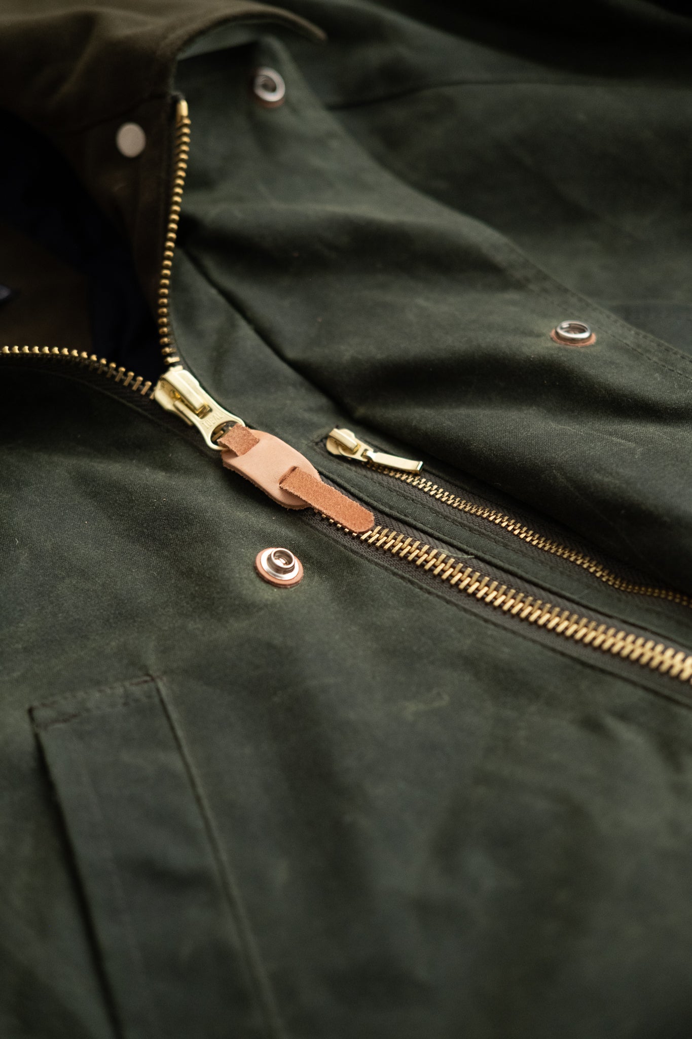 Caban Lined Coat - Dark Green