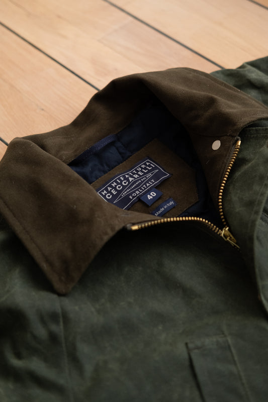Caban Lined Coat - Dark Green
